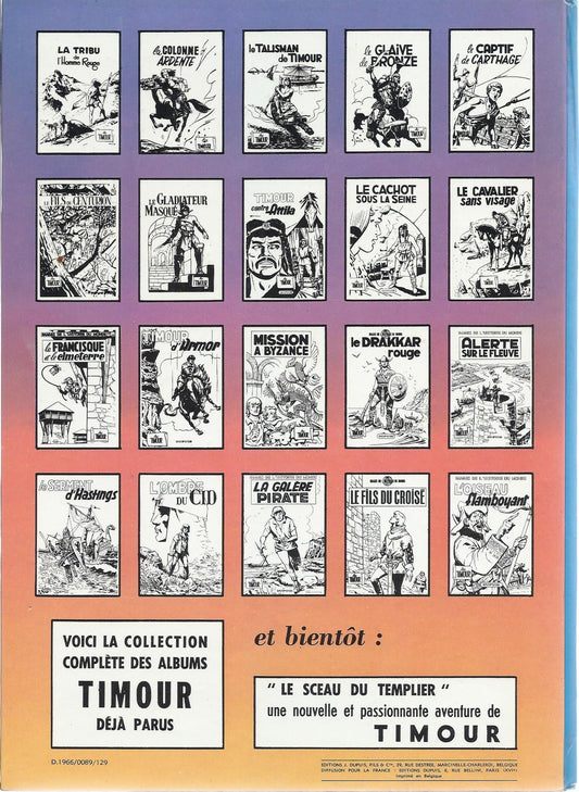 BD Timour (les) - L'oiseau flamboyant - E.O .1966 BE - Sirius