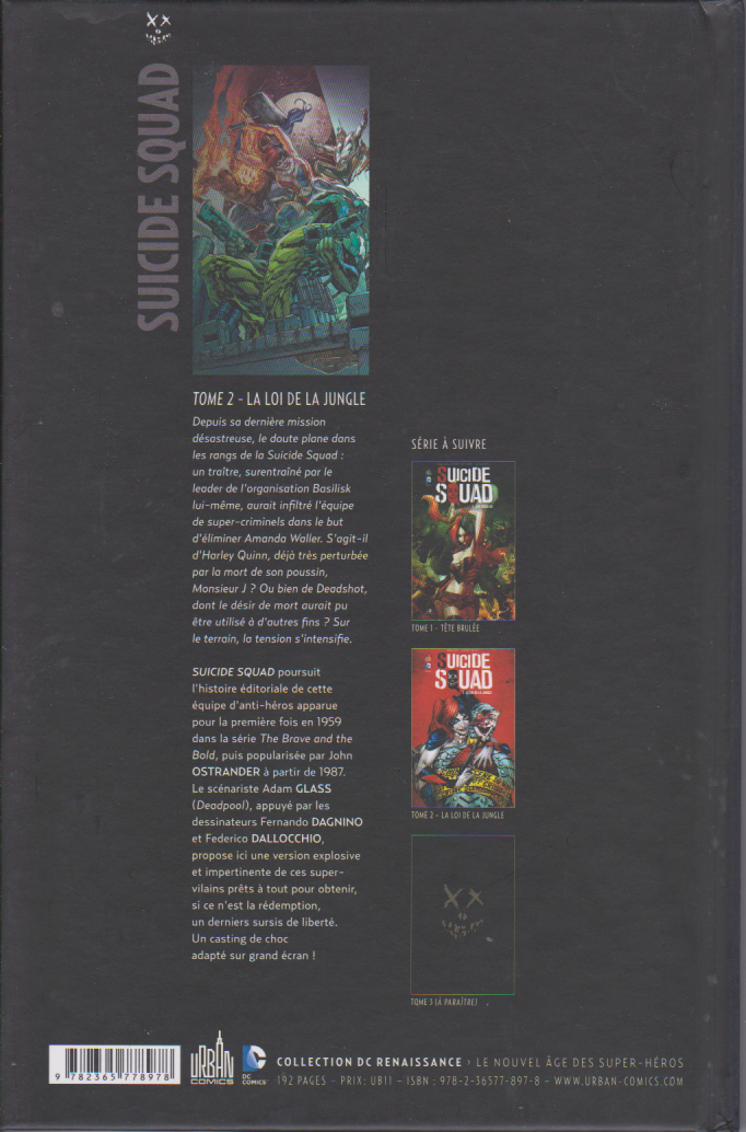 BD Suicide Squad- La loi de la jungle - N°2- EO - 2016 -TTBE- Collectif