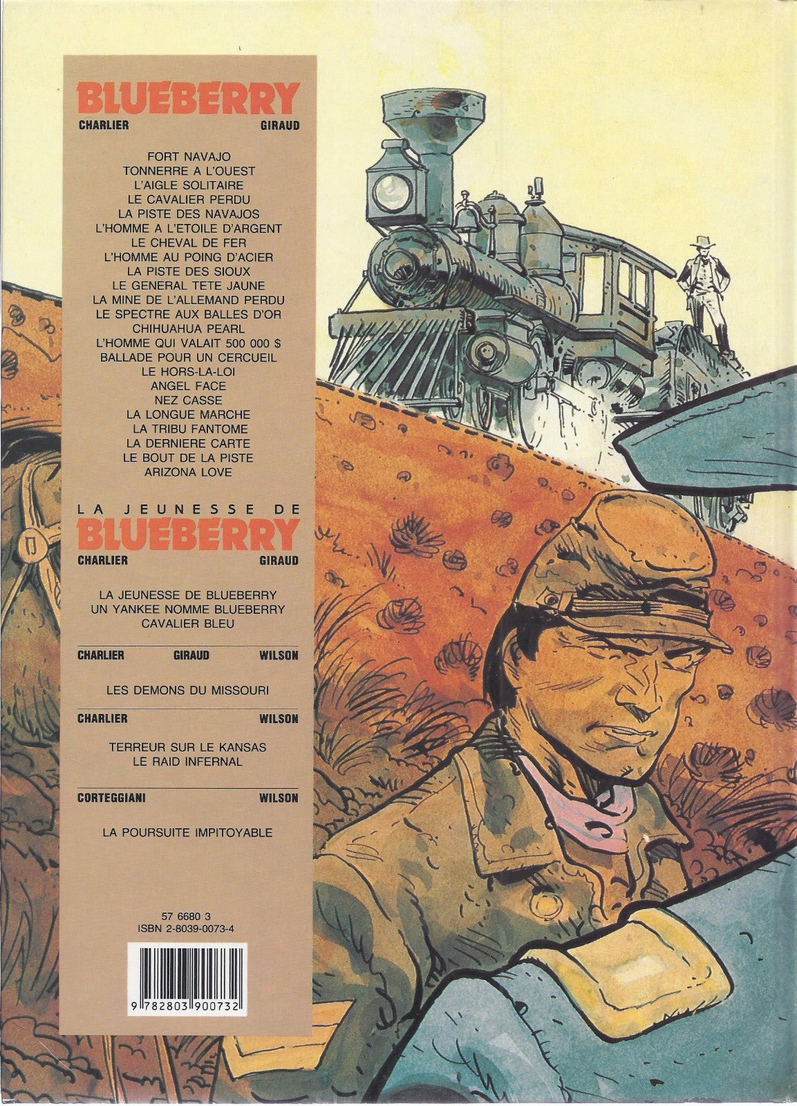 BD Blueberry (La jeunesse de)La poursuite impitoyable - N°7- EO-1992 -TBE-Wilson