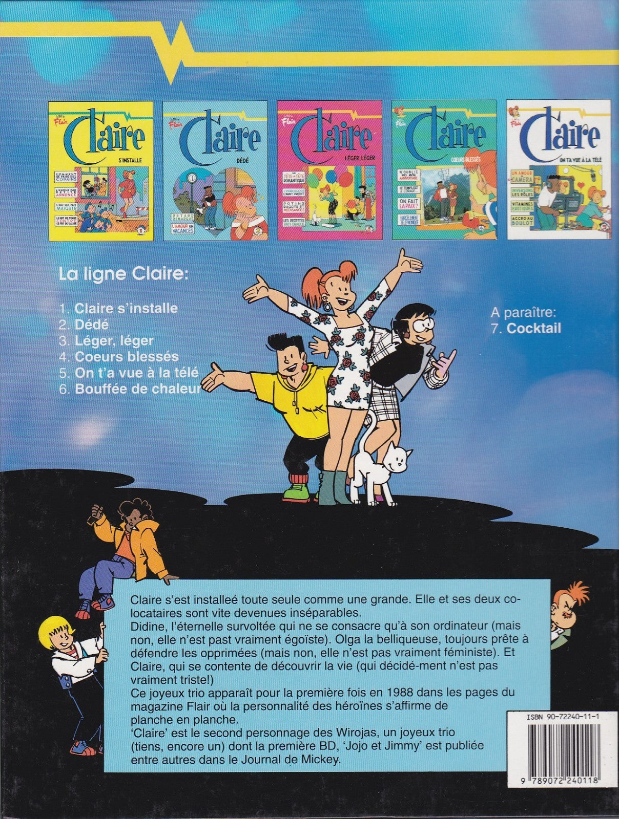 BD Claire - Bouffée de chaleur - N°6 - EO - 1994 -TBE- Wiroja