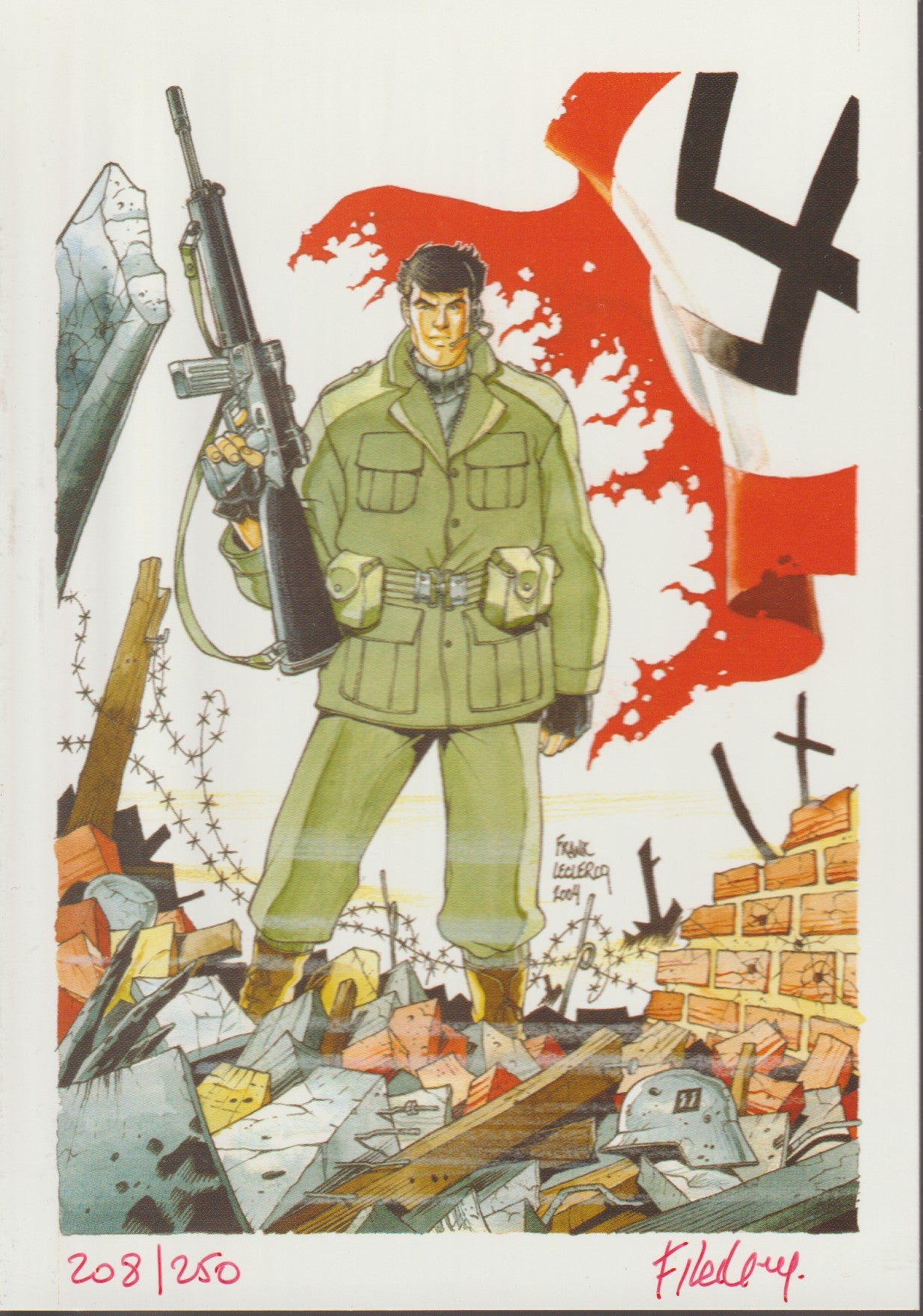 Livre dédicacé - Henri Vernes - Bob Morane - L'émissaire du 6 juin - Numéro 191 - BMP 2025 - EO - 2004 - TTBE- Ananké