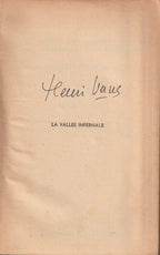 Livre Dédicacé- Henri Vernes - Bob Morane - La vallée infernale - Numéro 16 - TYPE 1 - EO -  1953 - TBE- Marabout junior