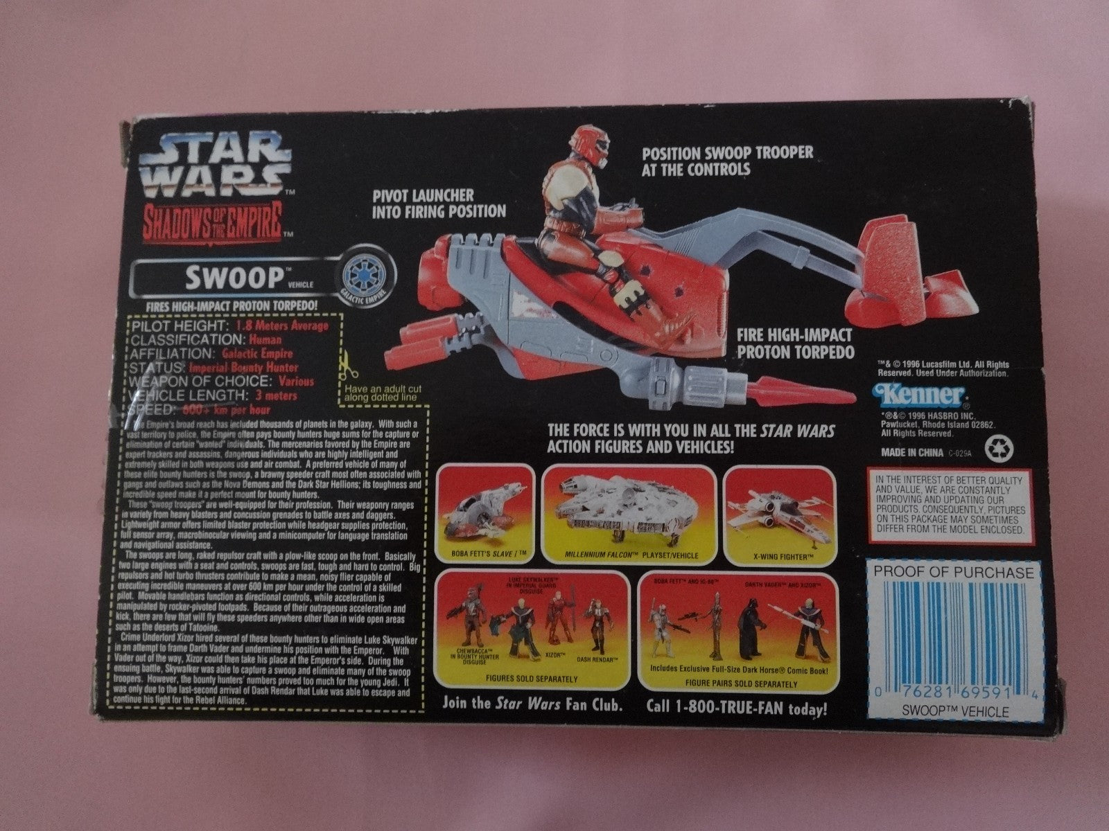 Figurine Star Wars - Swoop- 1996 -neuf - Kenner