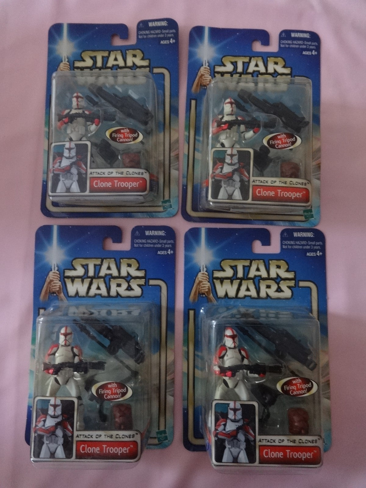 Figurine Star Wars -Collection 1 - lot de 4 Clone trooper - 2002 -neuf - Hasbro