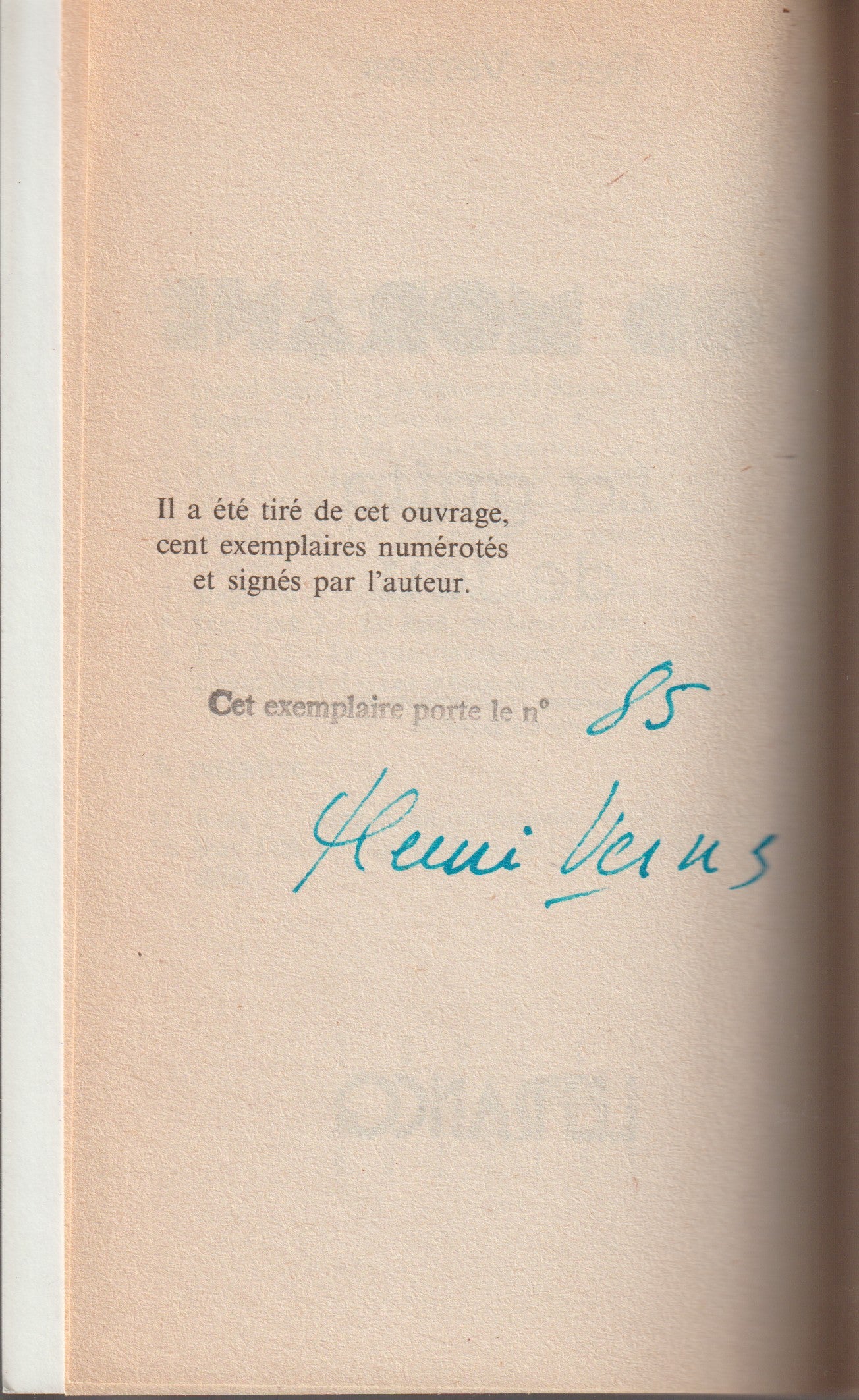 Livre dédicacé - Henri Vernes - Bob Morane - La griffe de feu - Numéro 3 - TYPE 21 - RE - 1992 - Neuf - Lefrancq