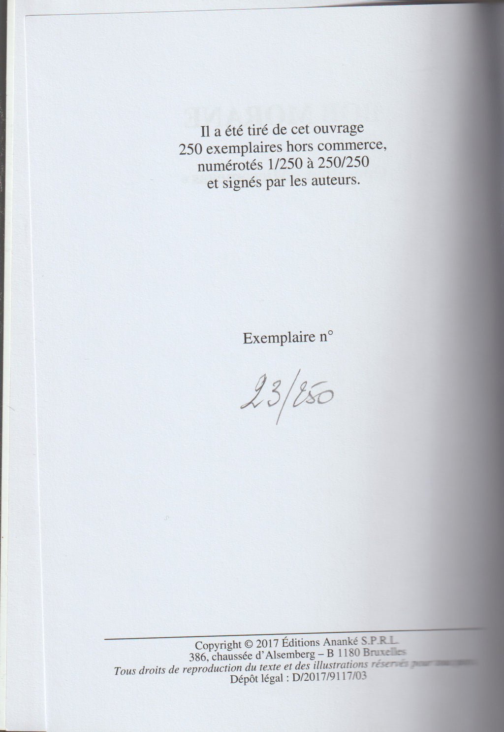 Livre - Henri Vernes - Bob Morane - Opération "Micromégas" - EO - 2017 - TTBE - Hors Commerce