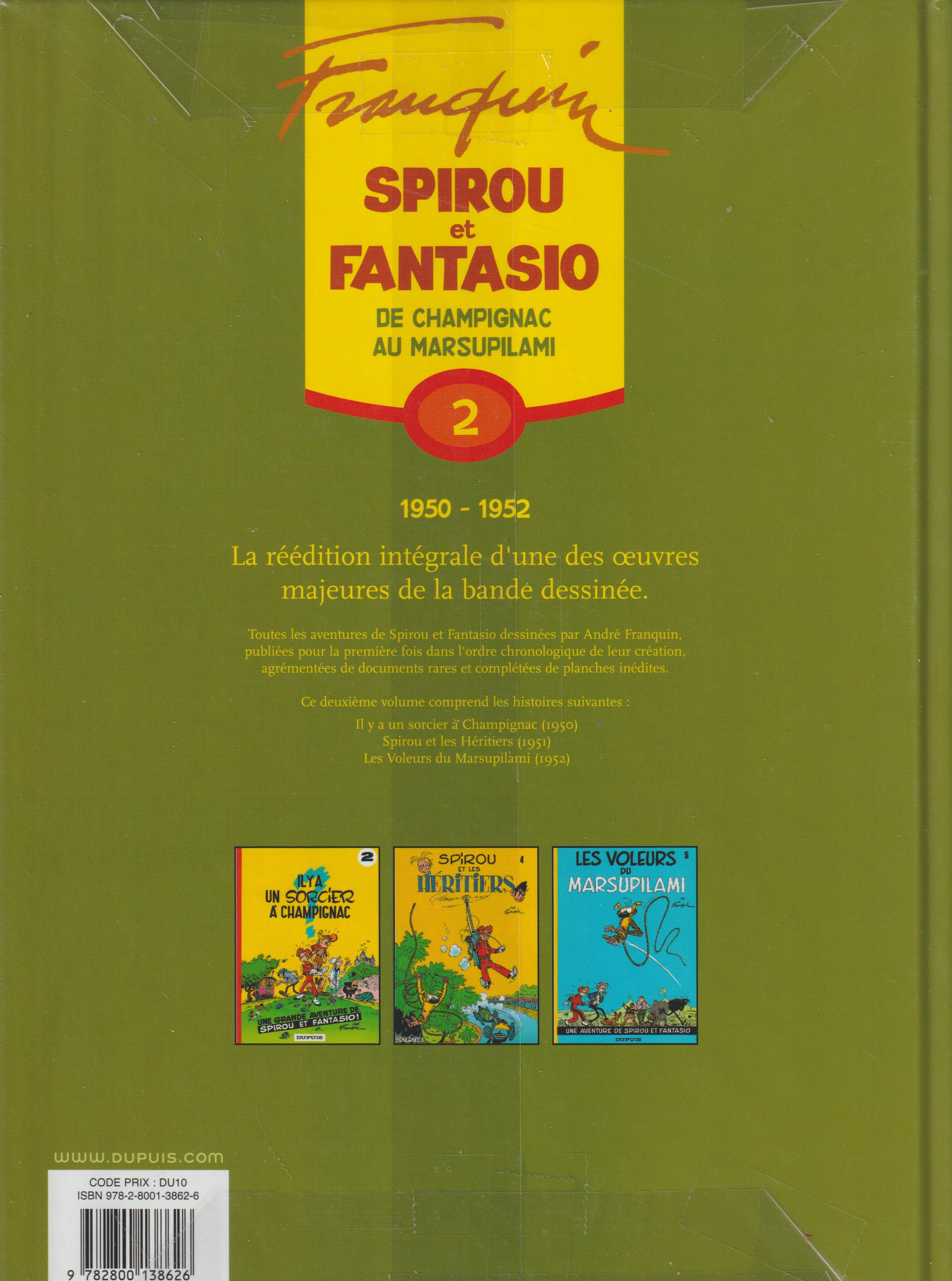 Bd - Spirou et Fantasio - De Champignac au Marsipulami - Tome 2 - Franquin - EO - 2006 - TTBE - Dupuis