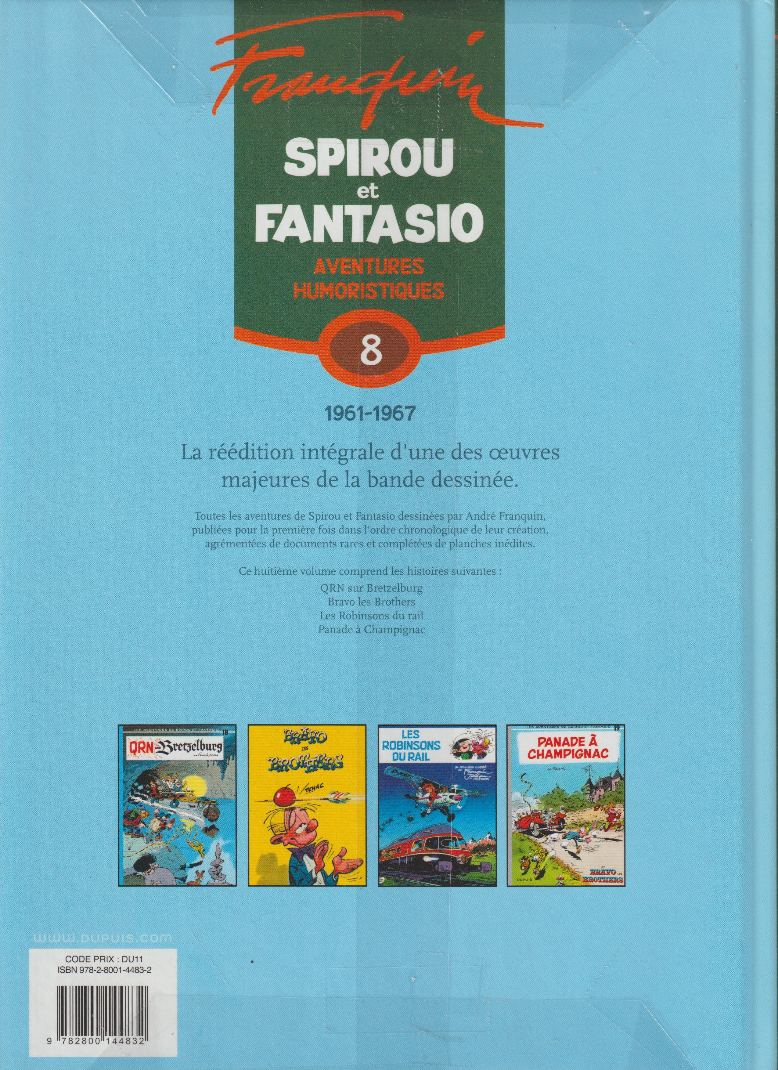 Bd - Spirou et Fantasio - Aventures humoristiques - Tome 8 - Franquin - EO - 2009 - TTBE - Dupuis