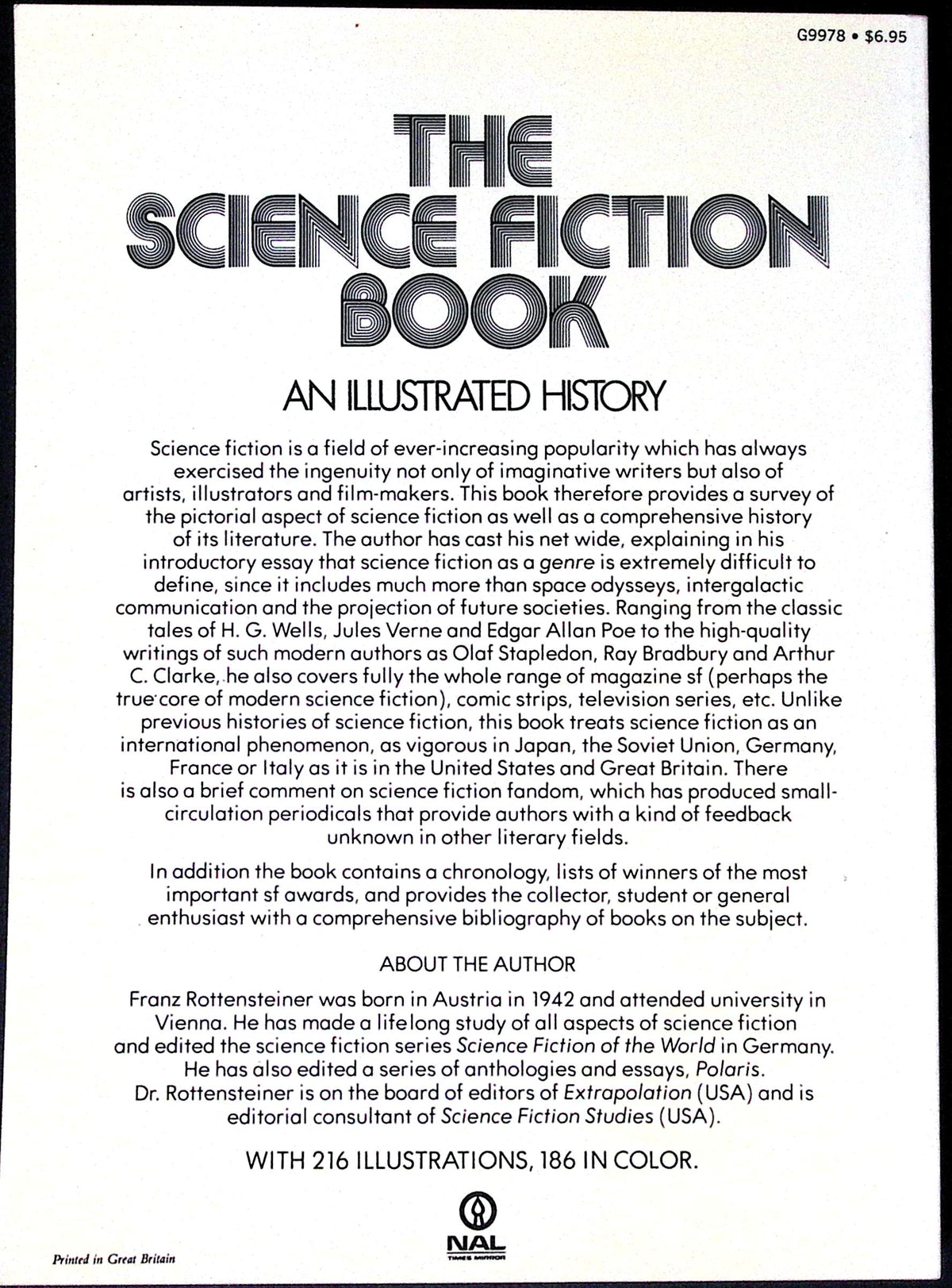 Livre science-fiction - Autres collections - Franz Rottensteiner - The science fiction book - EO - 1975 - TTBE - New American Library