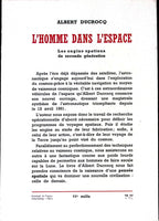 Livre ancien - Espace - L'homme dans l'espace - Albert Ducrocq - EO - 1961 - TTBE- Julliard