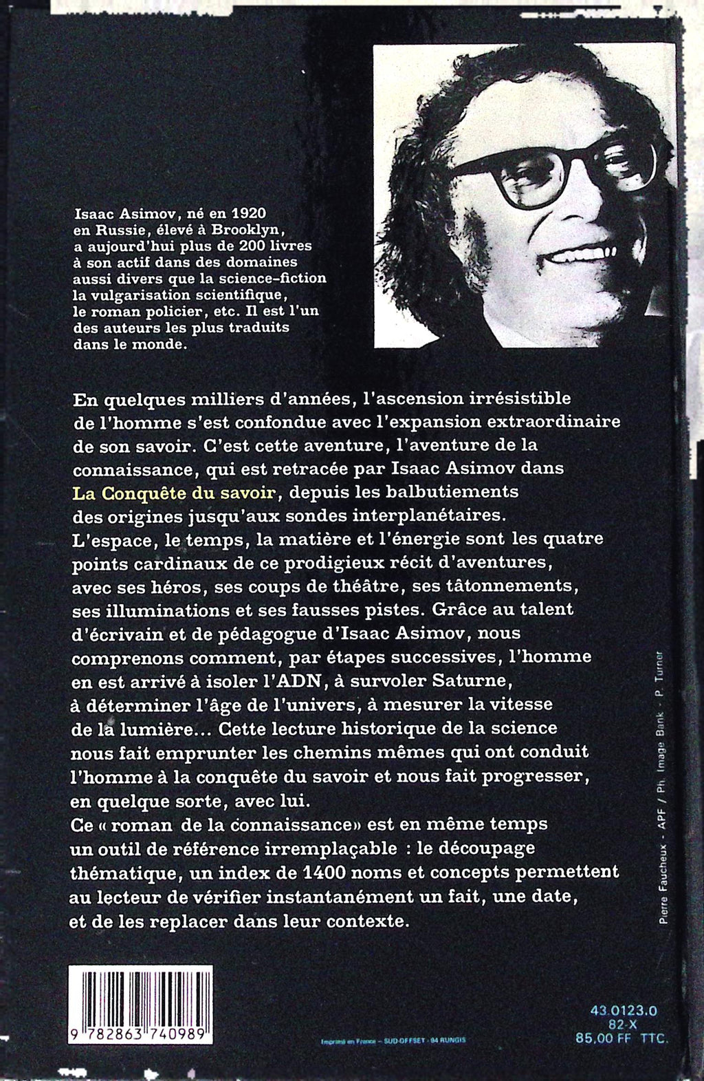 Livre science-fiction - Autres collections - Isaac Asimov - La conquète du savoir - EO - 1982 - TTBE - Mazarine