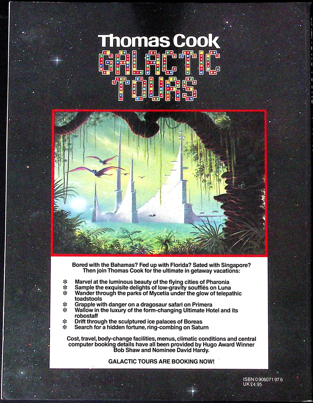 Livre science-fiction - Autres collections - Bob Shaw et David Hardy - Galactic Tours - EO - 1981 - TTBE - The Proteus Publishing Group