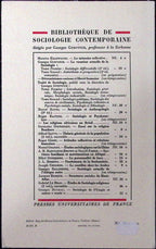 Livre ancien - SSH - Sociologie de l'utopie - Georges Duveau - EO - 1961 - TTBE- Presses universitaires de France