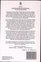 Livre ancien - Physique/Chimie - The problems of chemistry - W. Graham Richards - EO - 1986 - EN - Oxford University Press