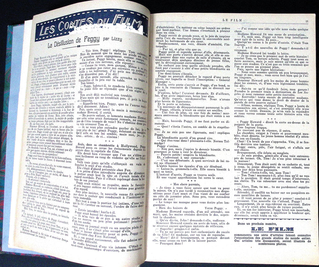 Livre ancien - Cinéma - Reliure de la revue "Le livre du cinéma" 104 numéros - EO - 1928/1929 - TTBE - Patria