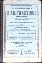 Livre ancien - Mathématiques - Le deuxième livre d'arithmétique - J. Toisoul et E. Wallon - EO - 1925 - TTBE- Lambert-De roisin