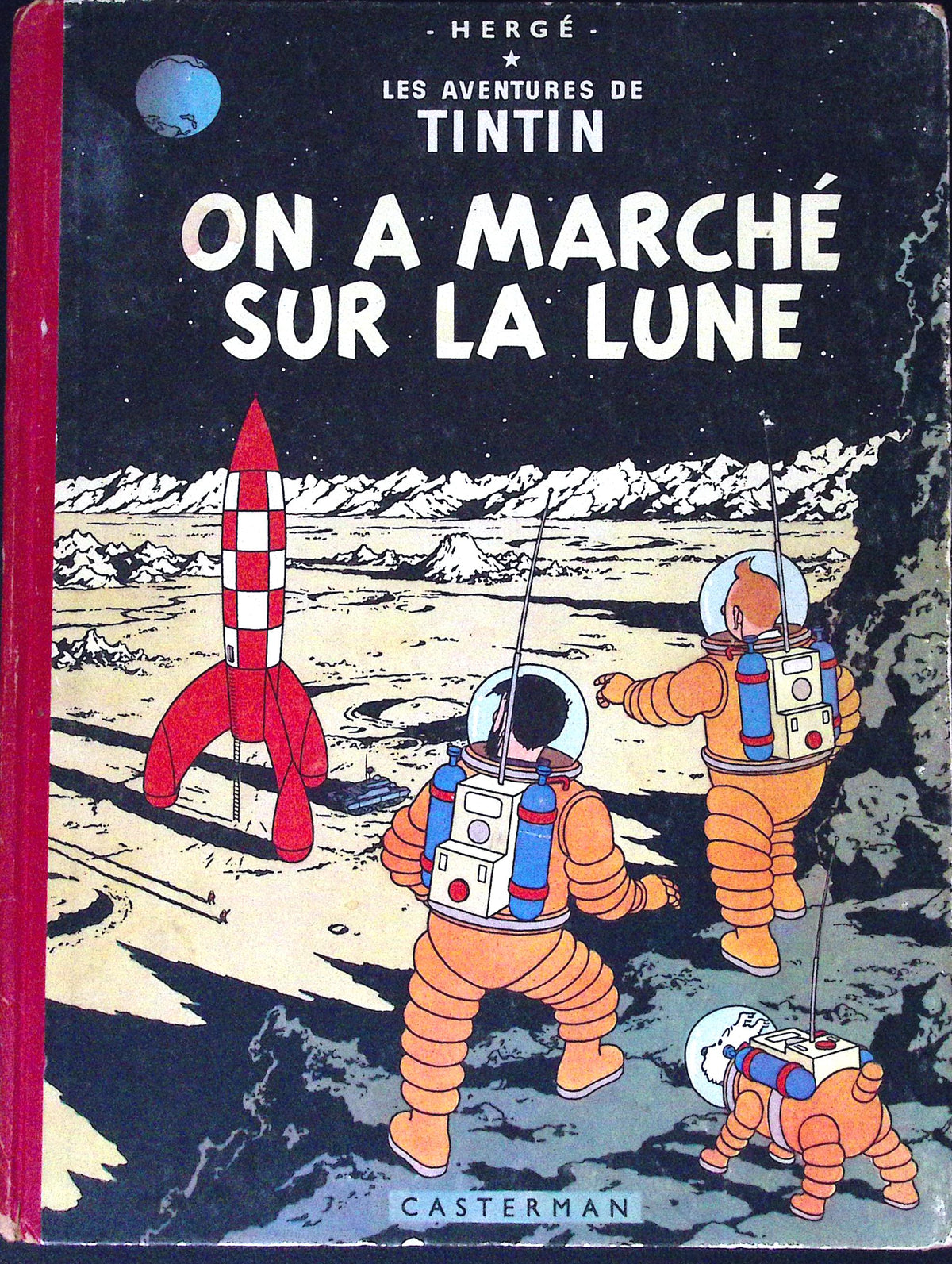 Bd Tintin - On a marché sur la lune B11 - Hergé - EO - 1954 - TBE - Casterman