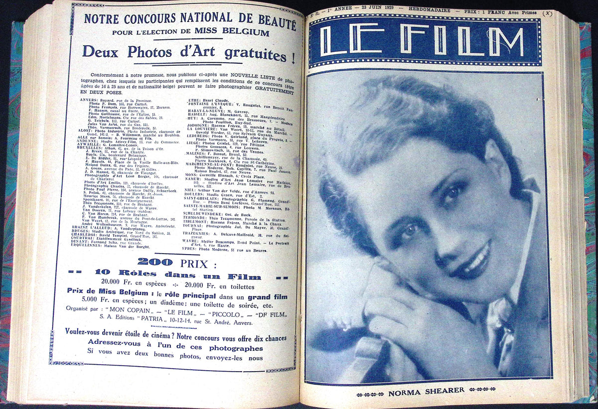 Livre ancien - Cinéma - Reliure de la revue "Le livre du cinéma" 104 numéros - EO - 1928/1929 - TTBE - Patria