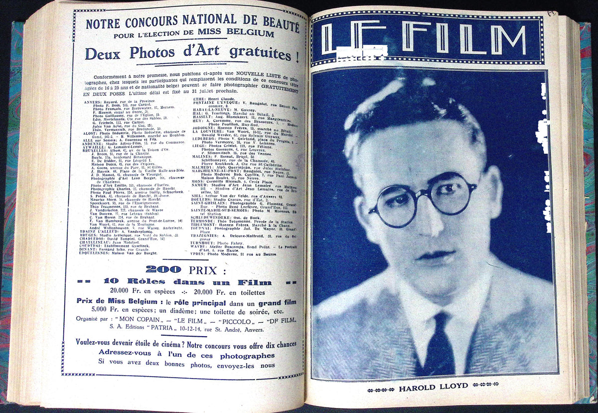 Livre ancien - Cinéma - Reliure de la revue "Le livre du cinéma" 104 numéros - EO - 1928/1929 - TTBE - Patria