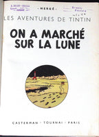 Bd Tintin - On a marché sur la lune B11 - Hergé - EO - 1954 - TBE - Casterman
