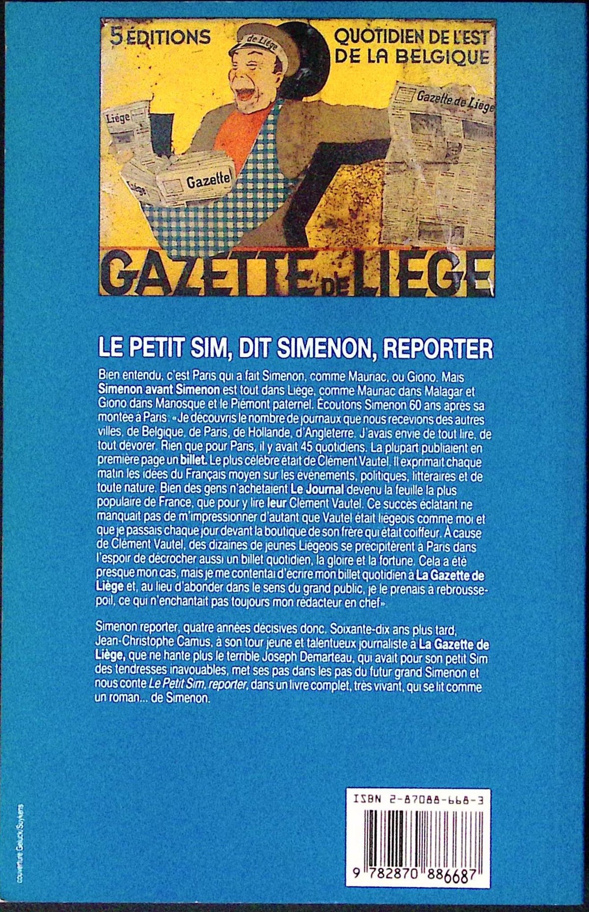 Livre - Georges Simenon - Jean-Christophe Camus - Simenon avant Simenon - EO - 1989 - TTBE - Didier Hatier