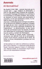 Livre ancien - Philosophie - Averroès - Ali Benmakhlouf - EO - 2009 - TTBE - Editions Perrin