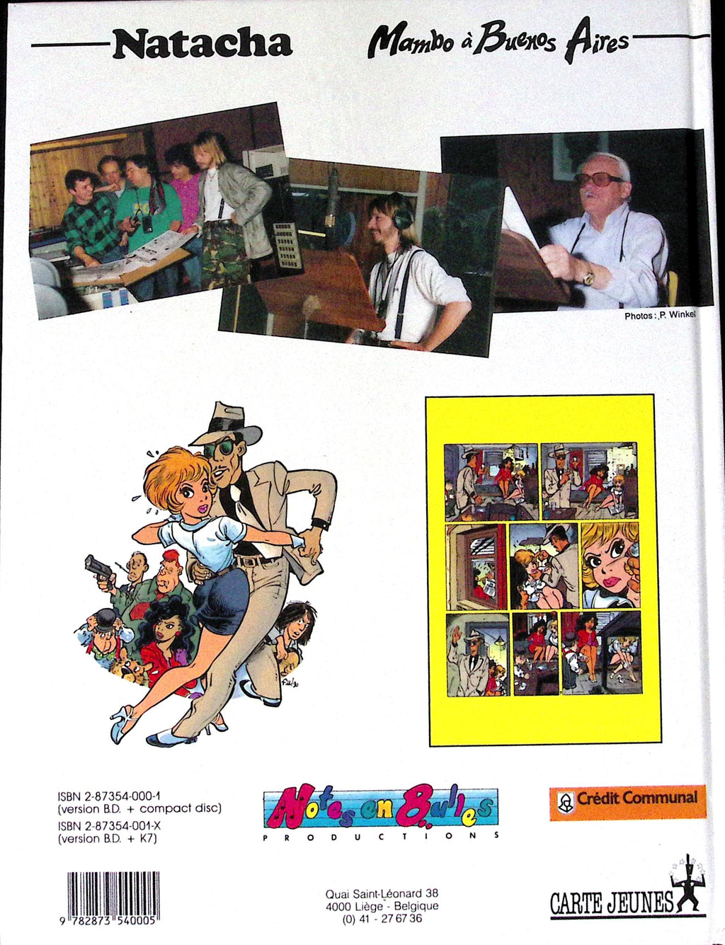 Bd - Natacha - Mambo à Buenos Aires+CD - Walthéry - EO - 1990 - TTBE - Notes en bulle