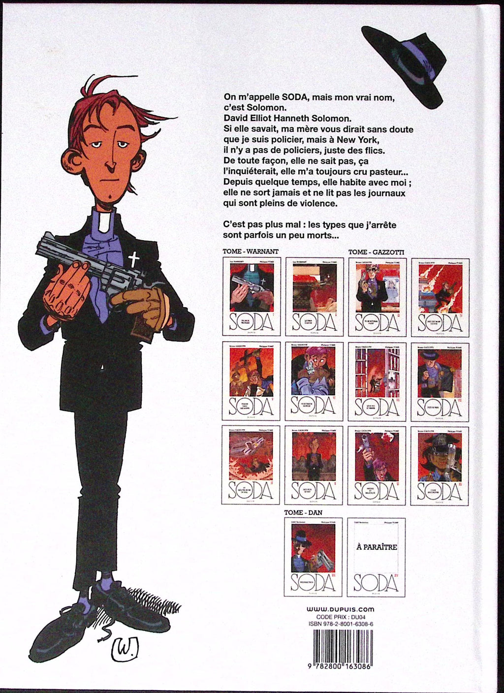 Bd dédicacée - SODA - Un ange trépasse - Tome 1 - Luc Warnant et Philippe Tome - RE - 2014 - TTBE - Dupuis