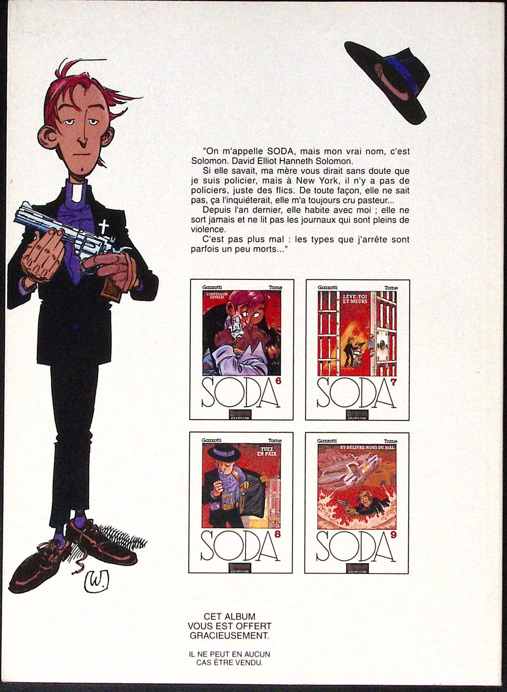 Bd - SODA - Dieu est mort ce soir - Tome 4 - Bruno Gazzotti et Philippe Tome - RE - 1997 - TTBE - Dupuis