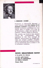 Livre ancien - Histoire - Les origines de la physique moderne - Bernard Cohen - EO - 1960 - TTBE- Payot