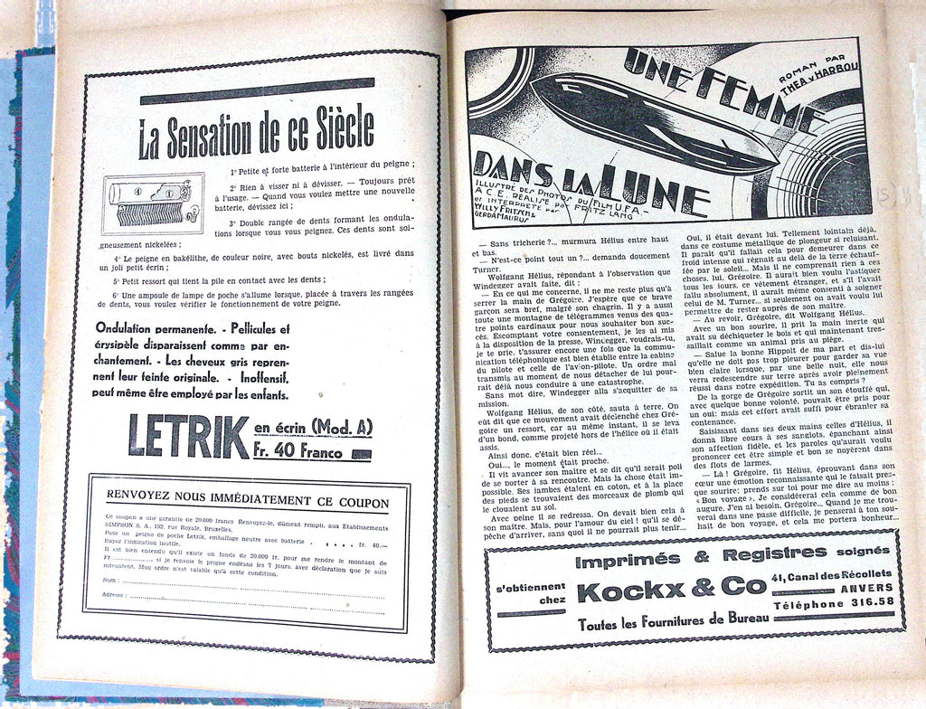 Livre ancien - Cinéma - Reliure de la revue "Le livre du cinéma" 104 numéros - EO - 1931/1932 - TTBE - Patria