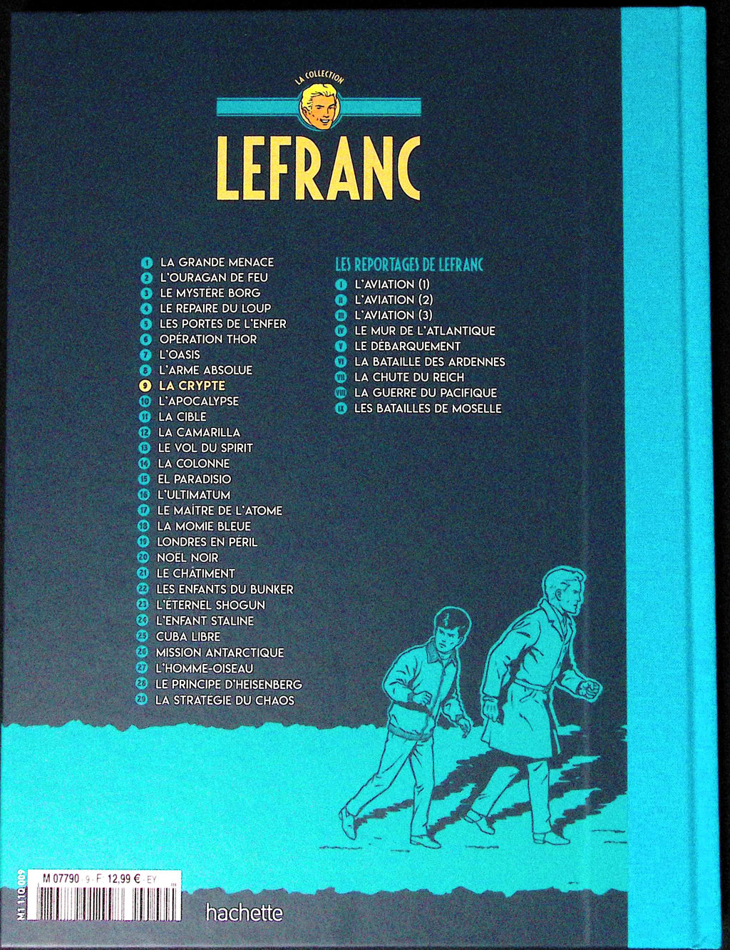 Bd - Lefranc - La collection - Tome 9 - La crypte - Jacques Martin - RE - 2019 - TTBE - Hachette