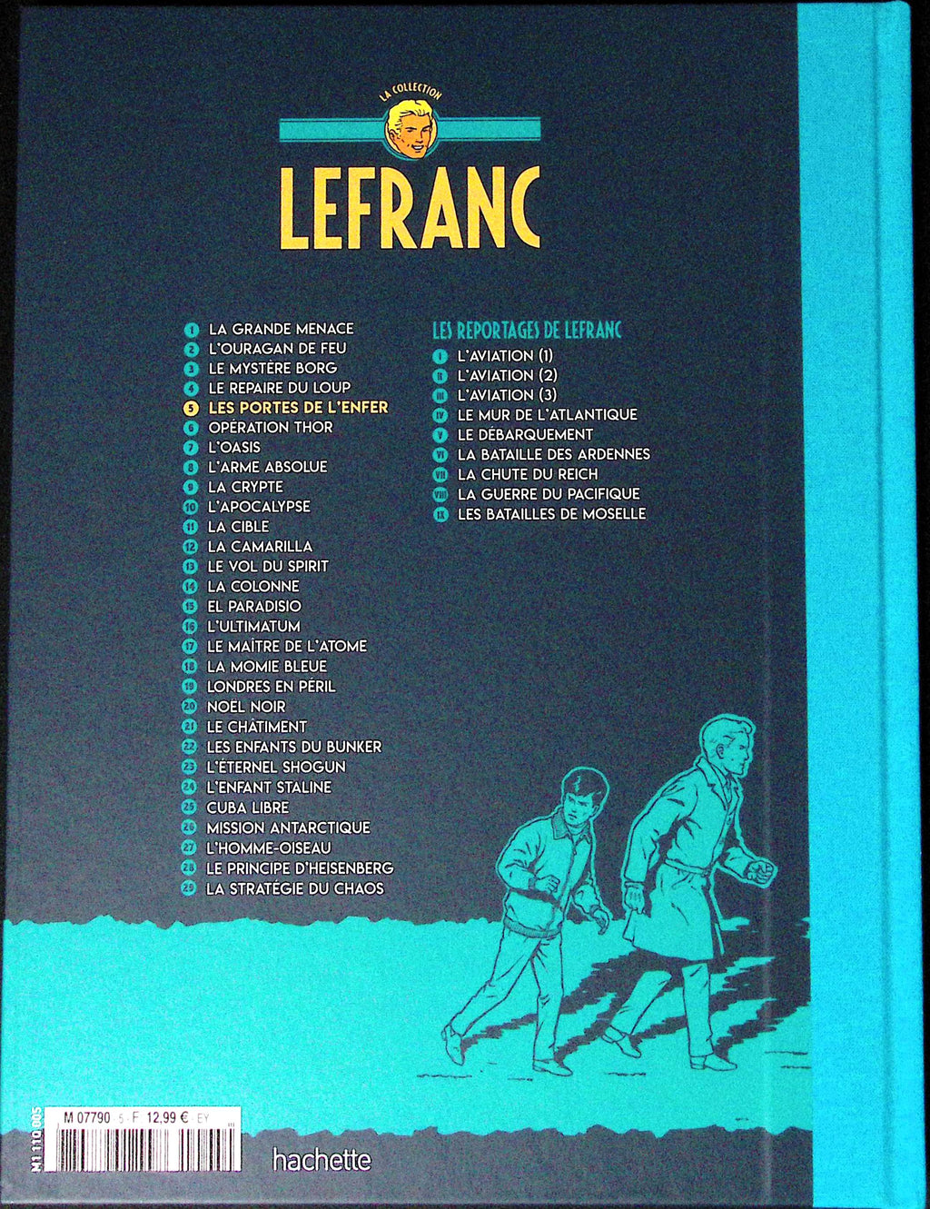 Bd - Lefranc - La collection - Tome 5 - Les portes de l'enfer - Jacques Martin - RE - 2019 - TTBE - Hachette