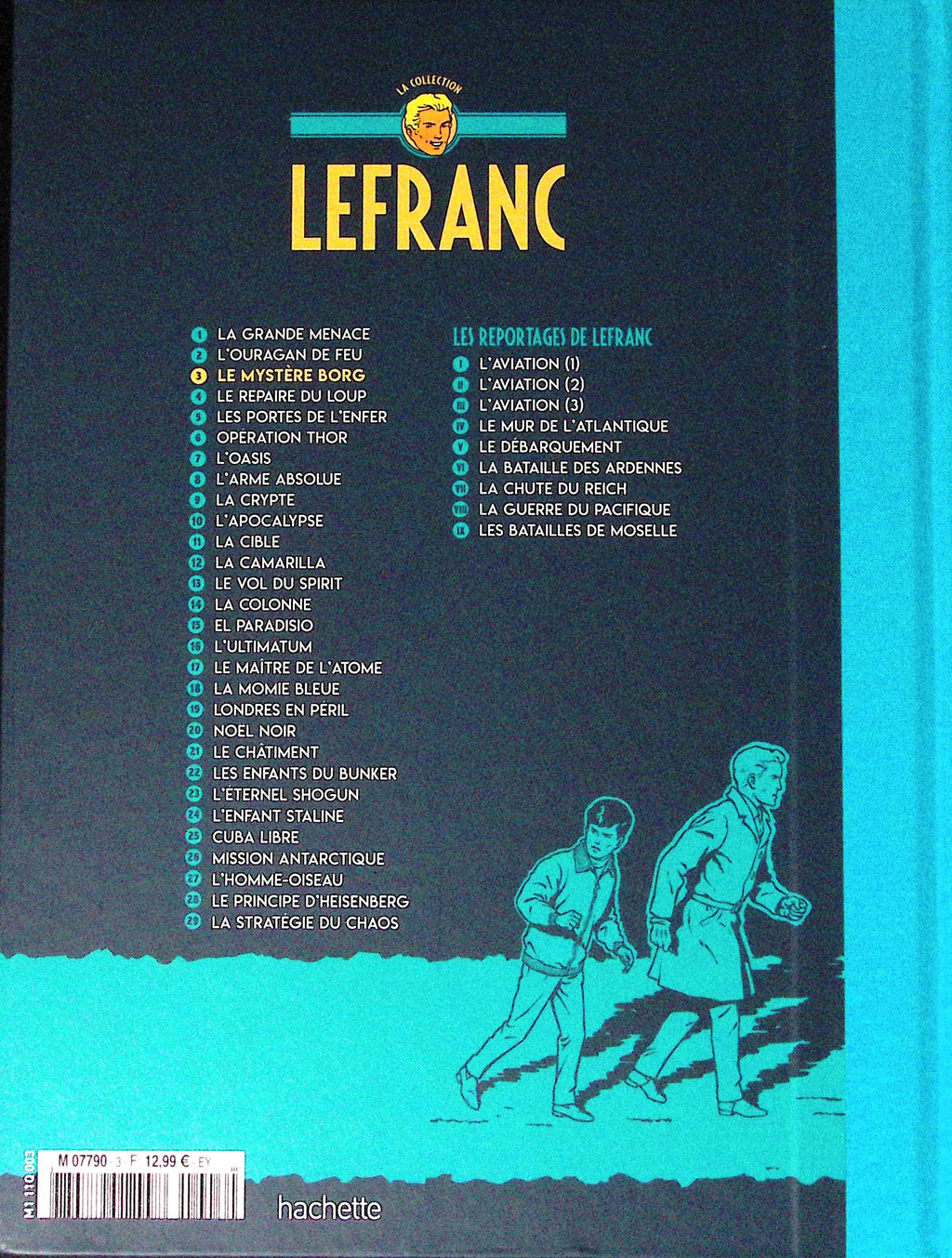 Bd - Lefranc - La collection - Tome 3 - Le Mystère Borg - Jacques Martin - RE - 2019 - TTBE - Hachette