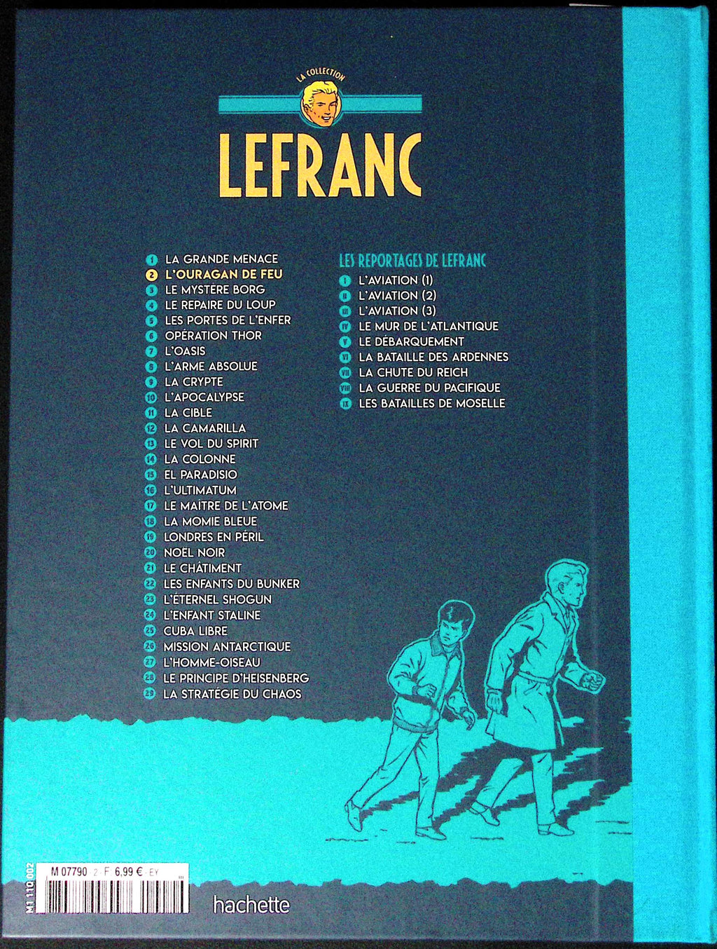 Bd - Lefranc - La collection - Tome 2 - L'ouragan de feu - Jacques Martin - RE - 2019 - TTBE - Hachette
