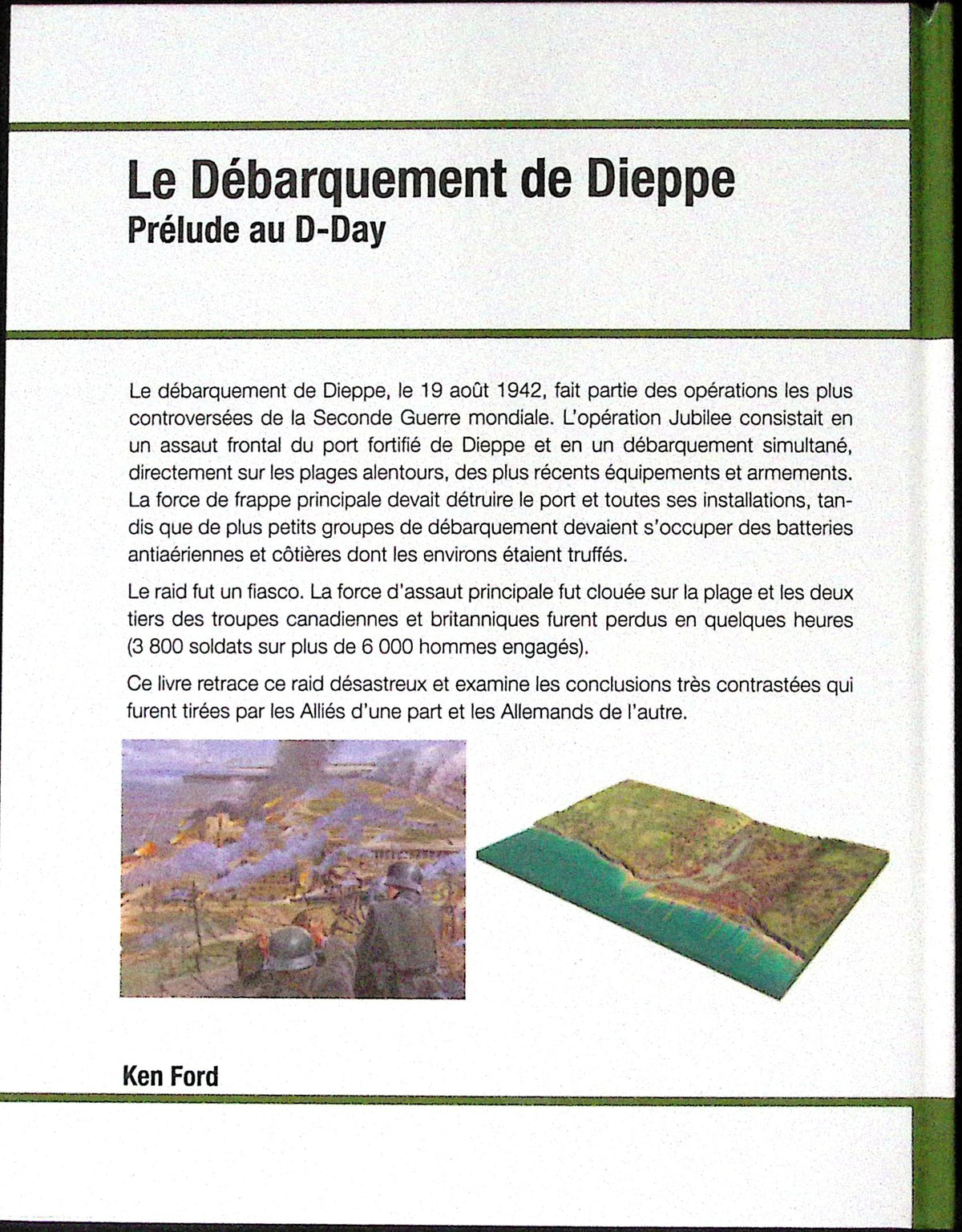Livre ancien - Guerre - seconde guerre mondiale - Le débarquement de Dieppe - Ken Ford - EO - 2012 - TTBE - Osprey Publishing