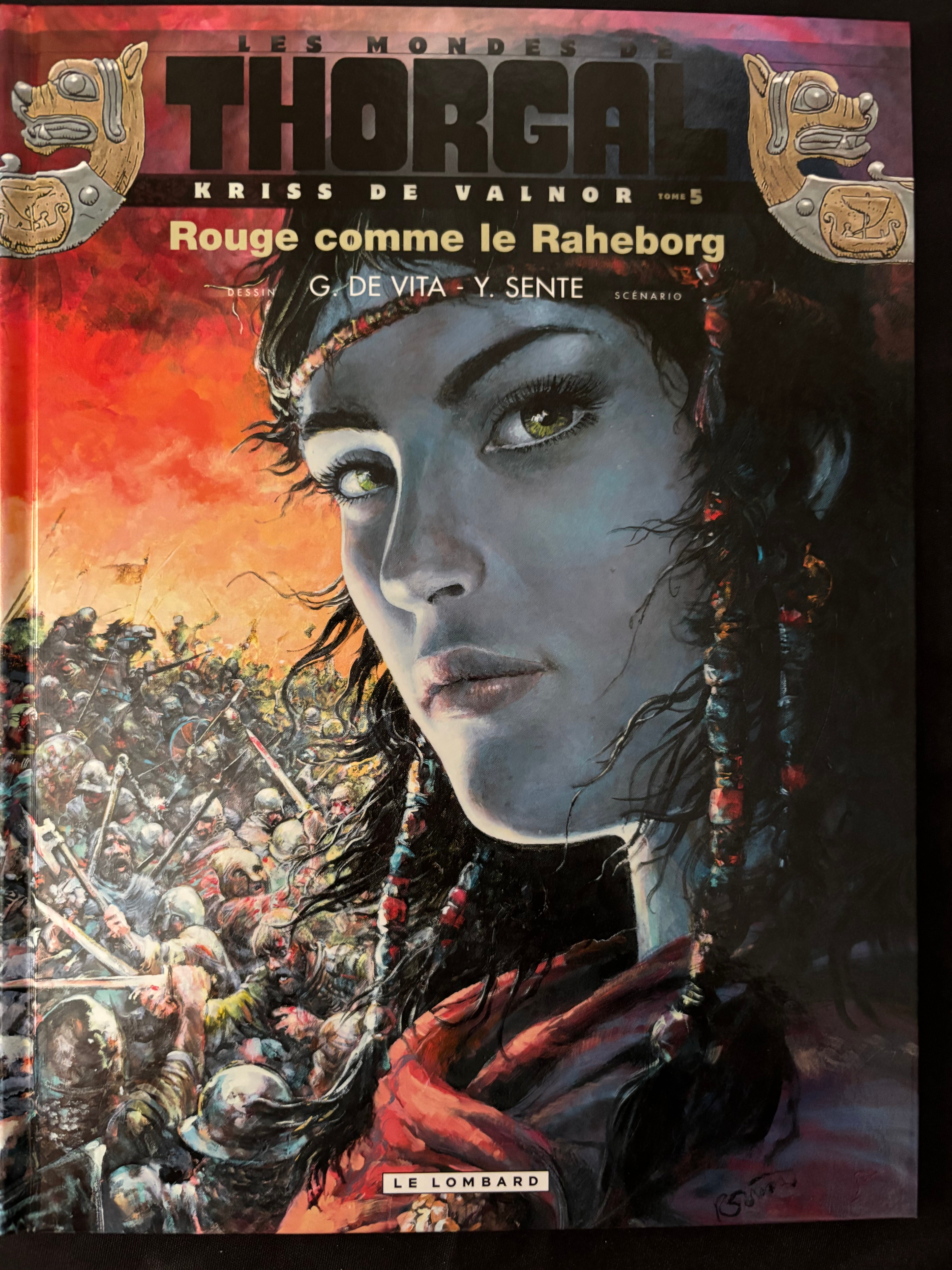 Bd - Kriss de Valnor - Rouge comme le Raheborg - De Vita - EO - 2014 - TTBE - Le Lombard