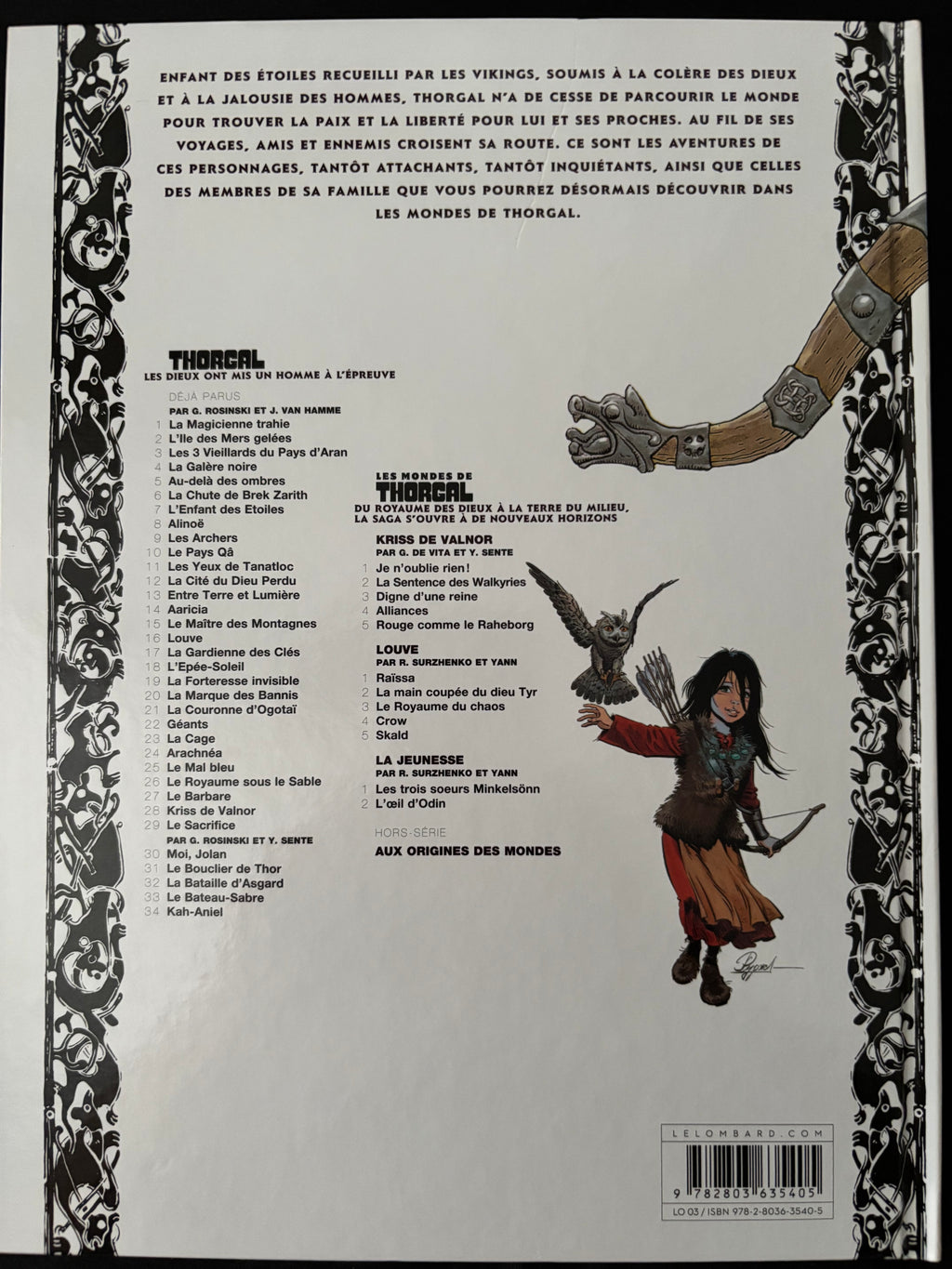 Bd - Louve - Skald - Surzhenko - EO - 2015 - TTBE - Le Lombard