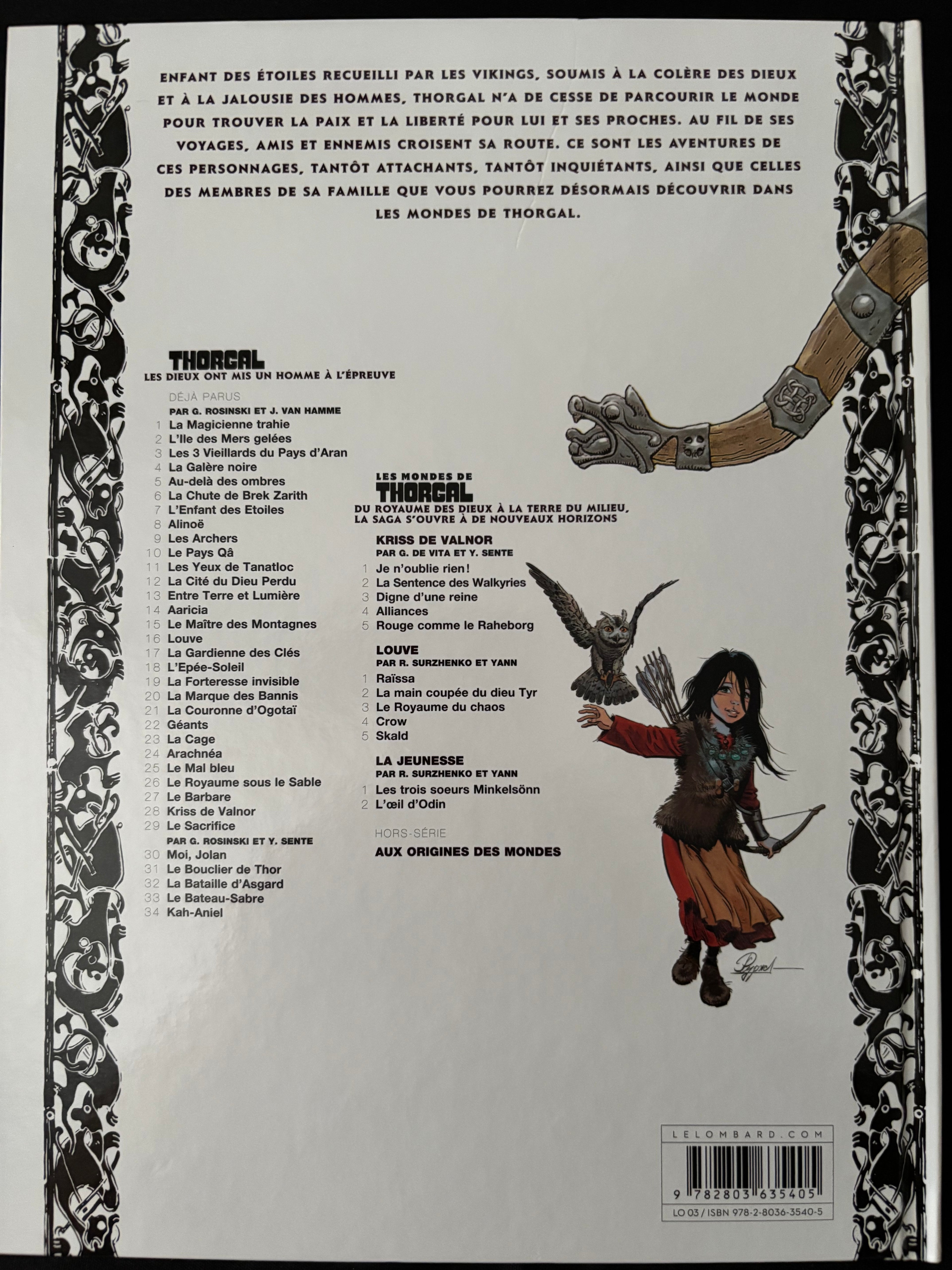 Bd - Louve - Skald - Surzhenko - EO - 2015 - TTBE - Le Lombard