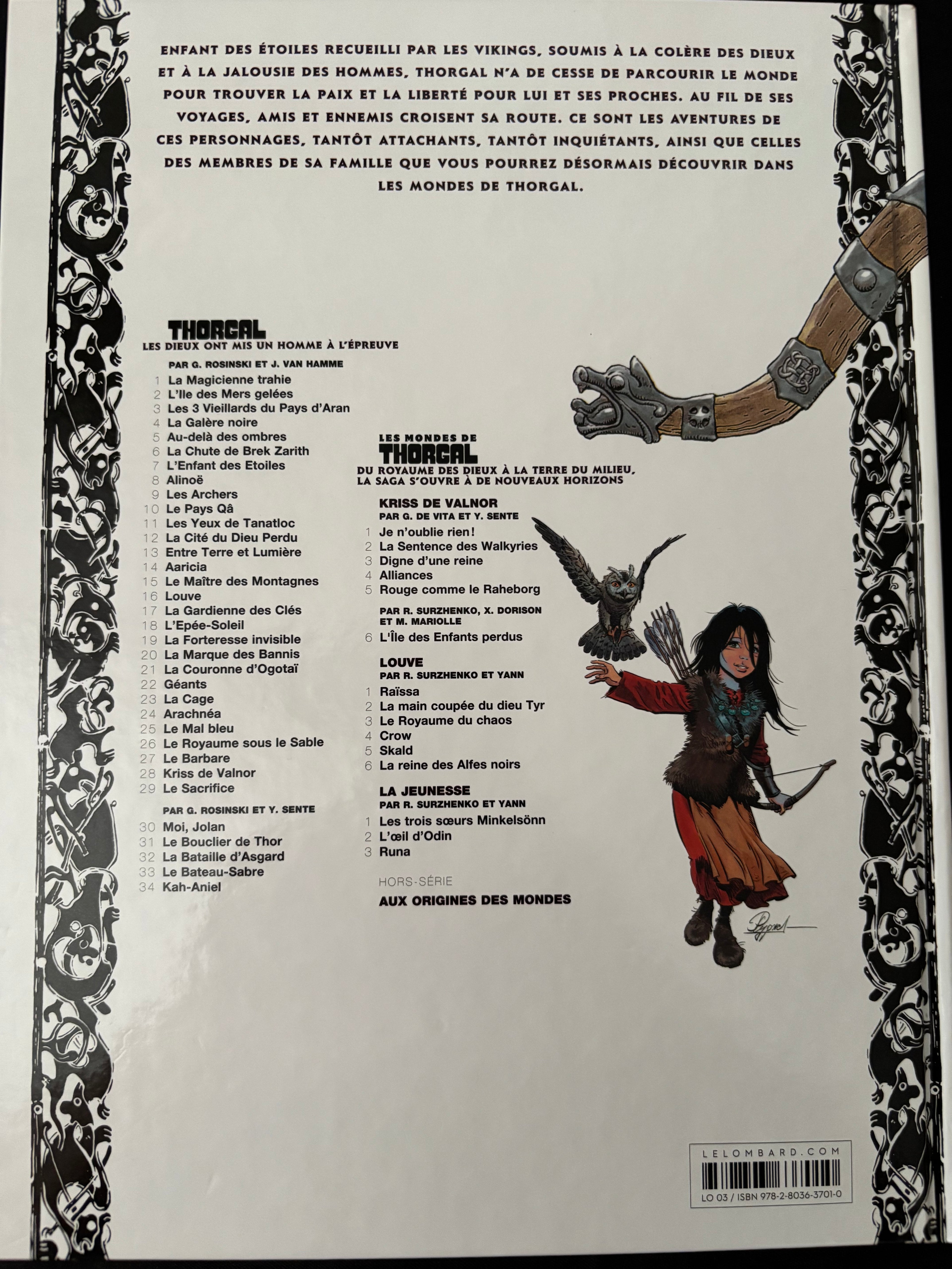 Bd - Louve - La reine des Alfes noirs - Surzhenko - EO - 2016 - TTBE - Le Lombard