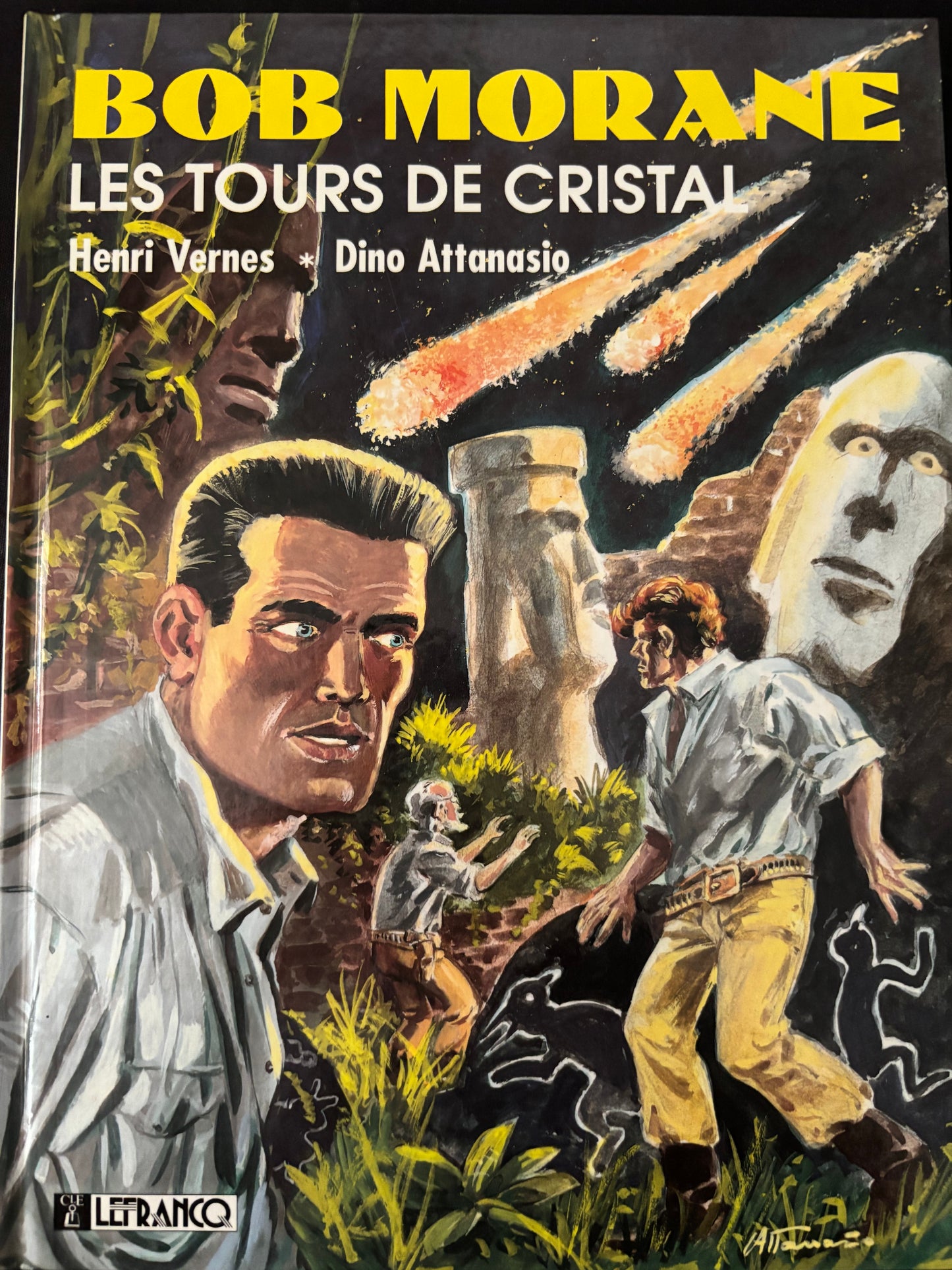 Bd dédicacée - Bob Morane - Les tours de Cristal - Attanasio - EO - 1990 - TTBE - Lefrancq