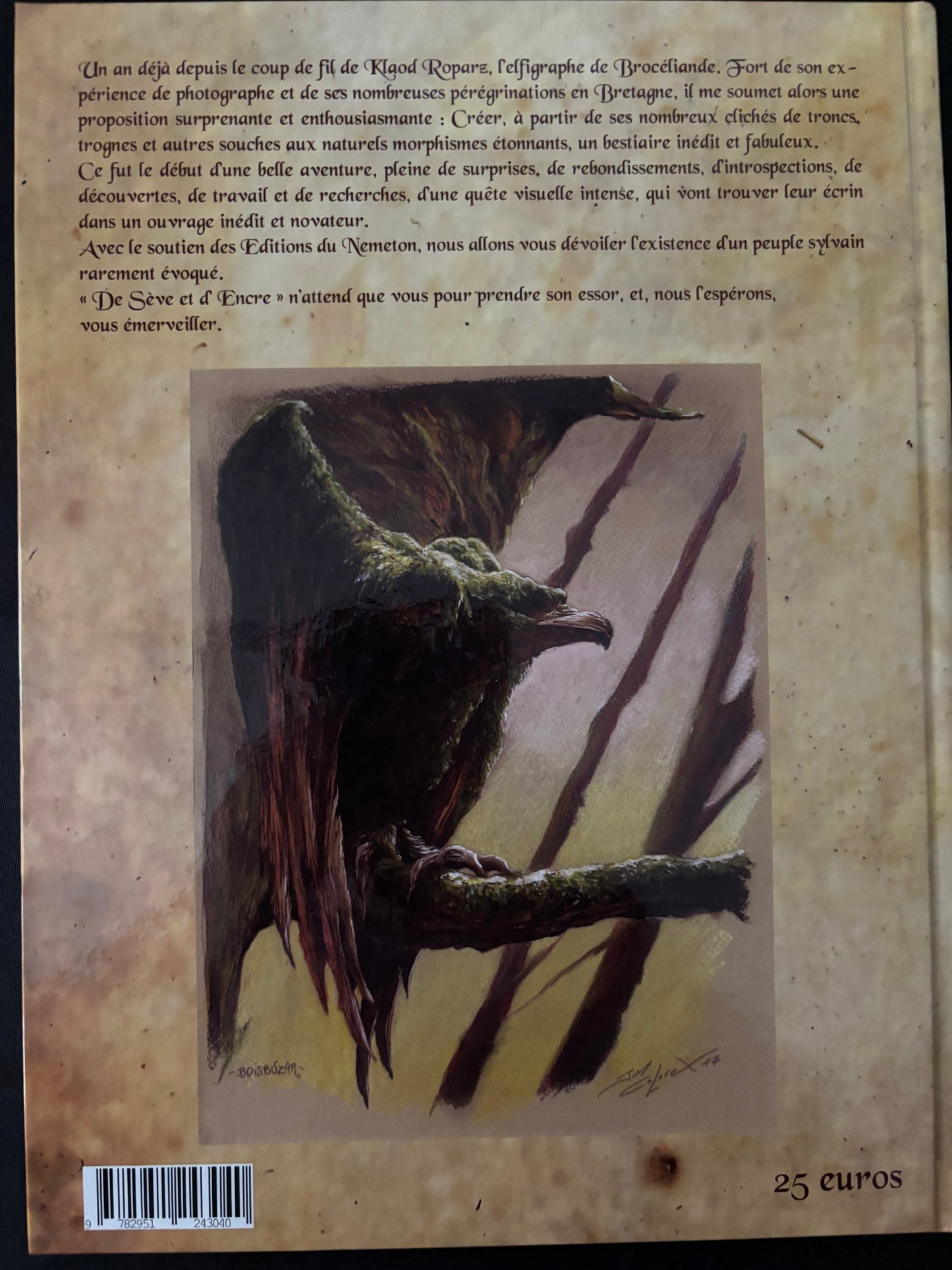 Bd dédicacée - De Sève et d'encre - Colorex - EO - 2018 - TTBE - Nemeton