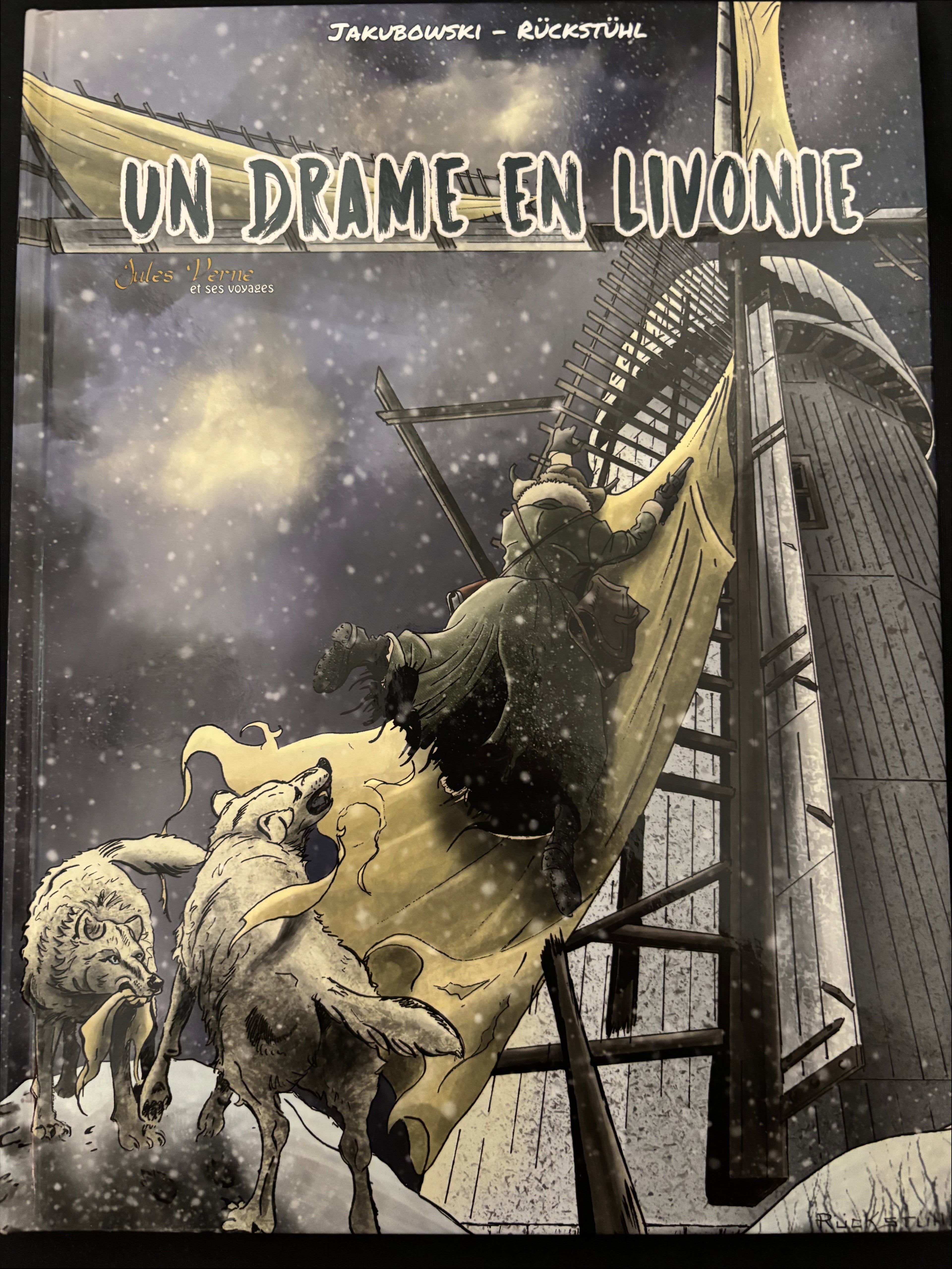 Bd dédicacée - Jules Vernes et ses voyages - Un drame en Livonie -  Marc Jakubowski et Eric Rückstühl- EO - 2019 - TTBE - Le Sphinx Des Glaces