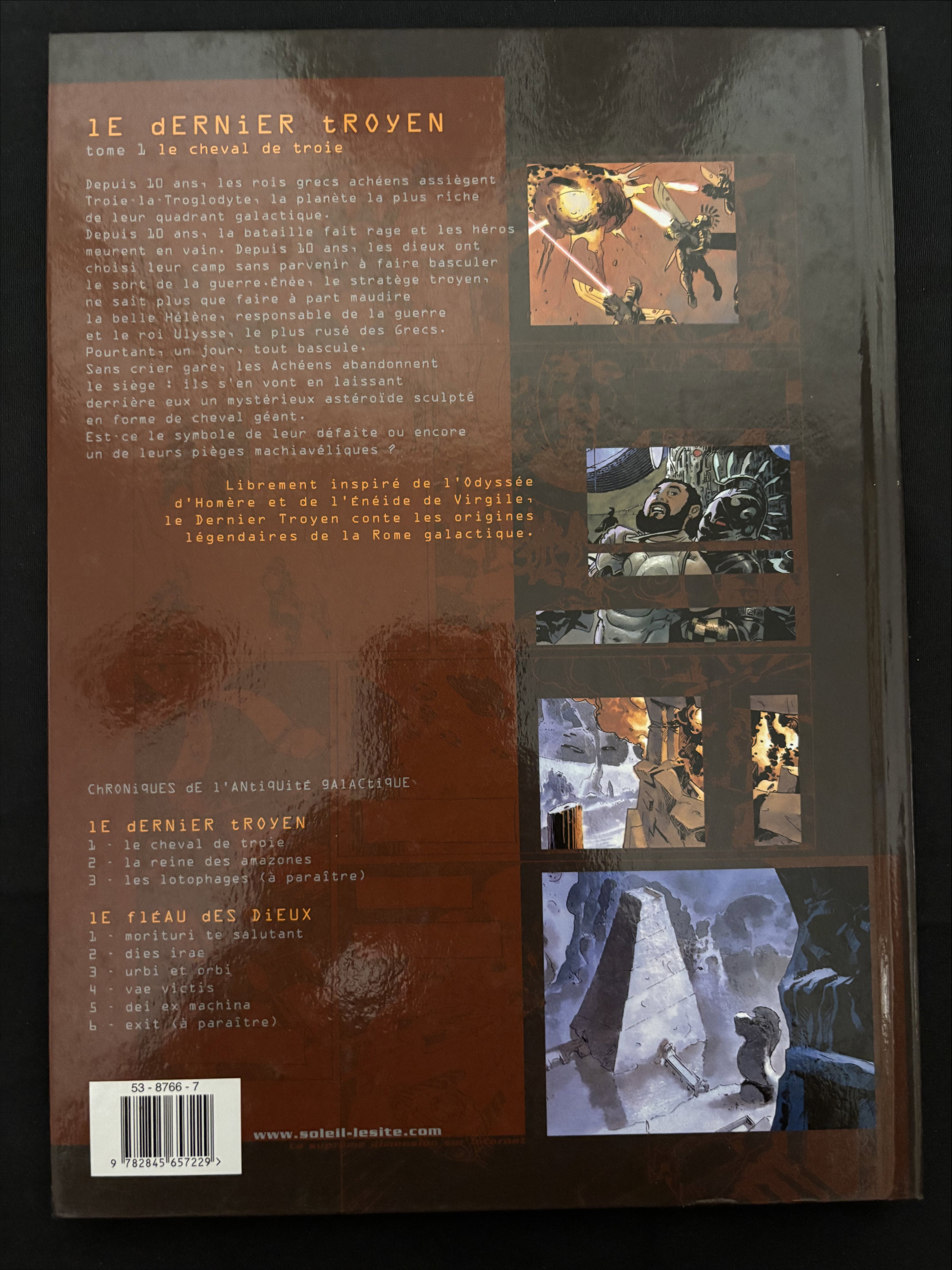 Bd dédicacée - Le dernier troyen - Le cheval de troie - Tome 1 -  Mangin et Démarez - EO - 2004 - TTBE - Soleil Productions