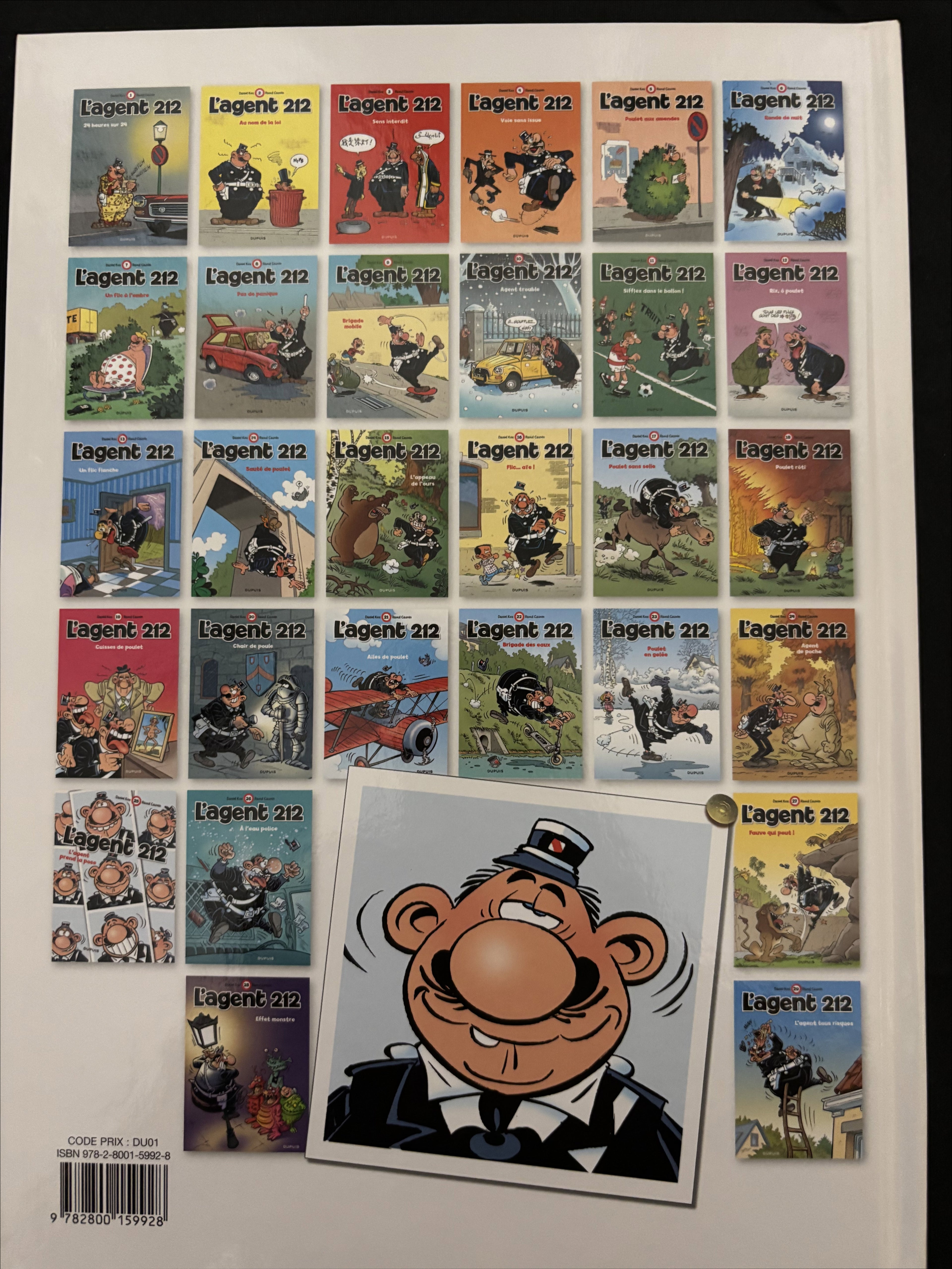 Bd dédicacée - Agent 212 - L'agent tous risques - Tome 29 - Kox et Daniel - EO - 2016 - TTBE - Dupuis