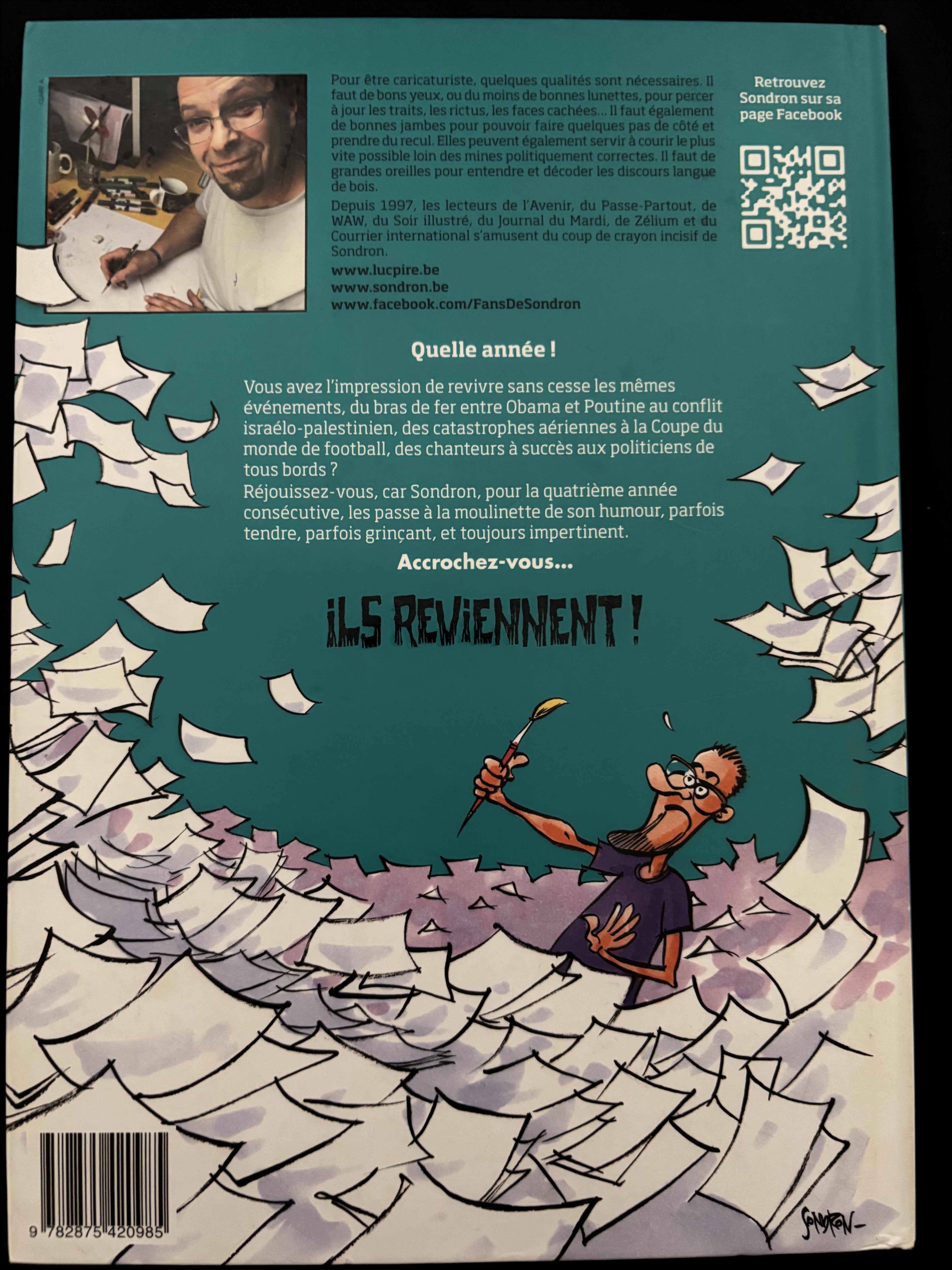 Bd dédicacée - Sondron - Ils reviennent! - Sondron - EO - 2014- TTBE -  Luc Pire