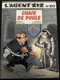 Bd dédicacée - Agent 212 - Chair de poule - Tome 20 - Kox - EO - 1999- TTBE - Dupuis