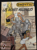 Bd dédicacée - Papyrus - Les momies maléfiques - Tome 19 - De Gieter - RE - 1998- TTBE - Dupuis