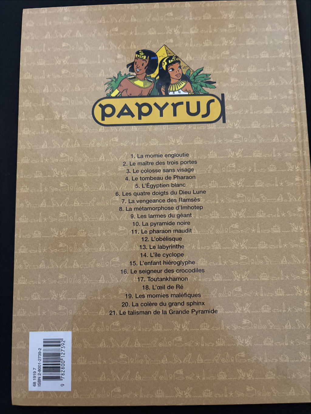 Bd dédicacée - Papyrus - Les momies maléfiques - Tome 19 - De Gieter - RE - 1998- TTBE - Dupuis