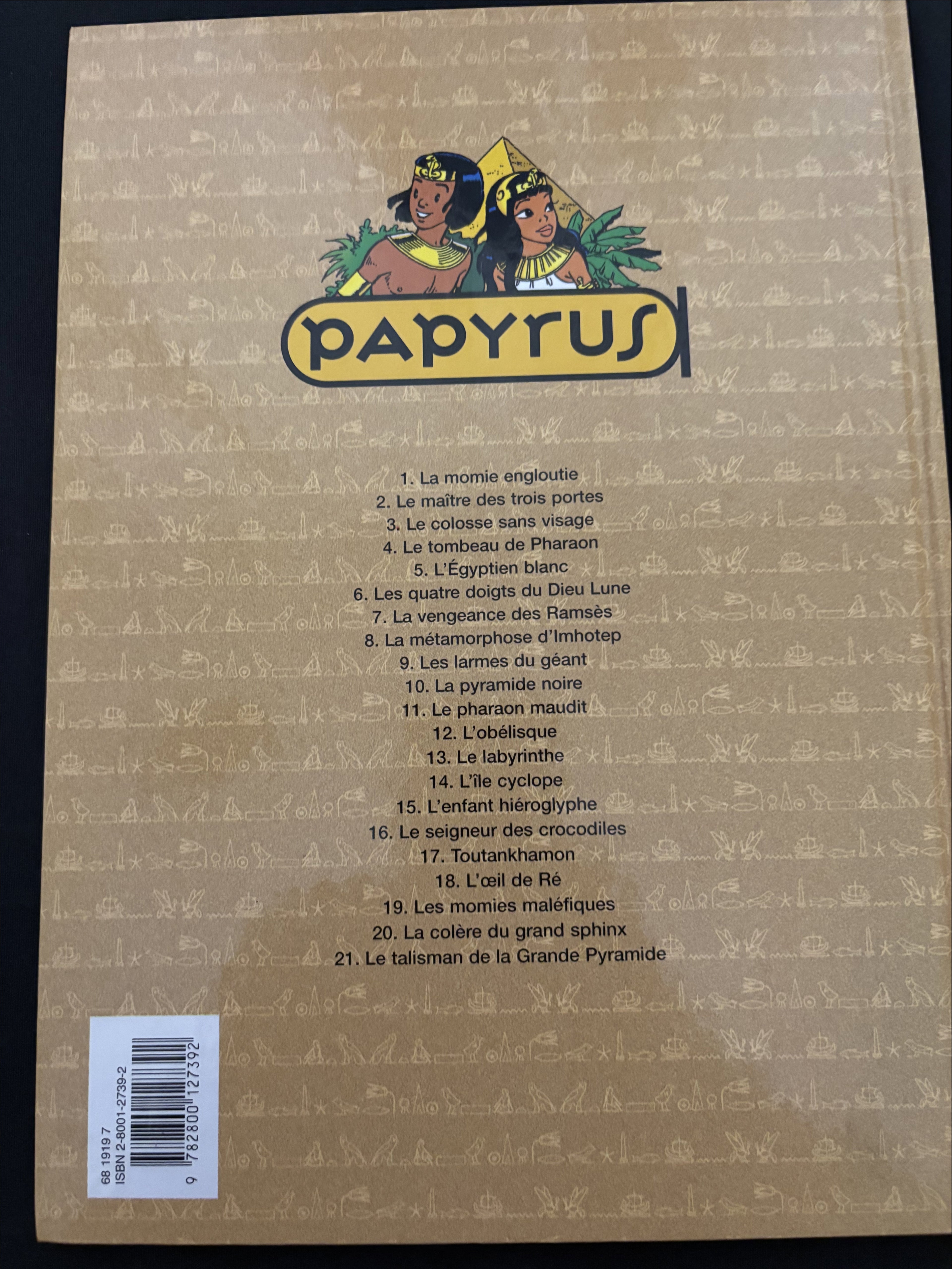 Bd dédicacée - Papyrus - Les momies maléfiques - Tome 19 - De Gieter - RE - 1998- TTBE - Dupuis